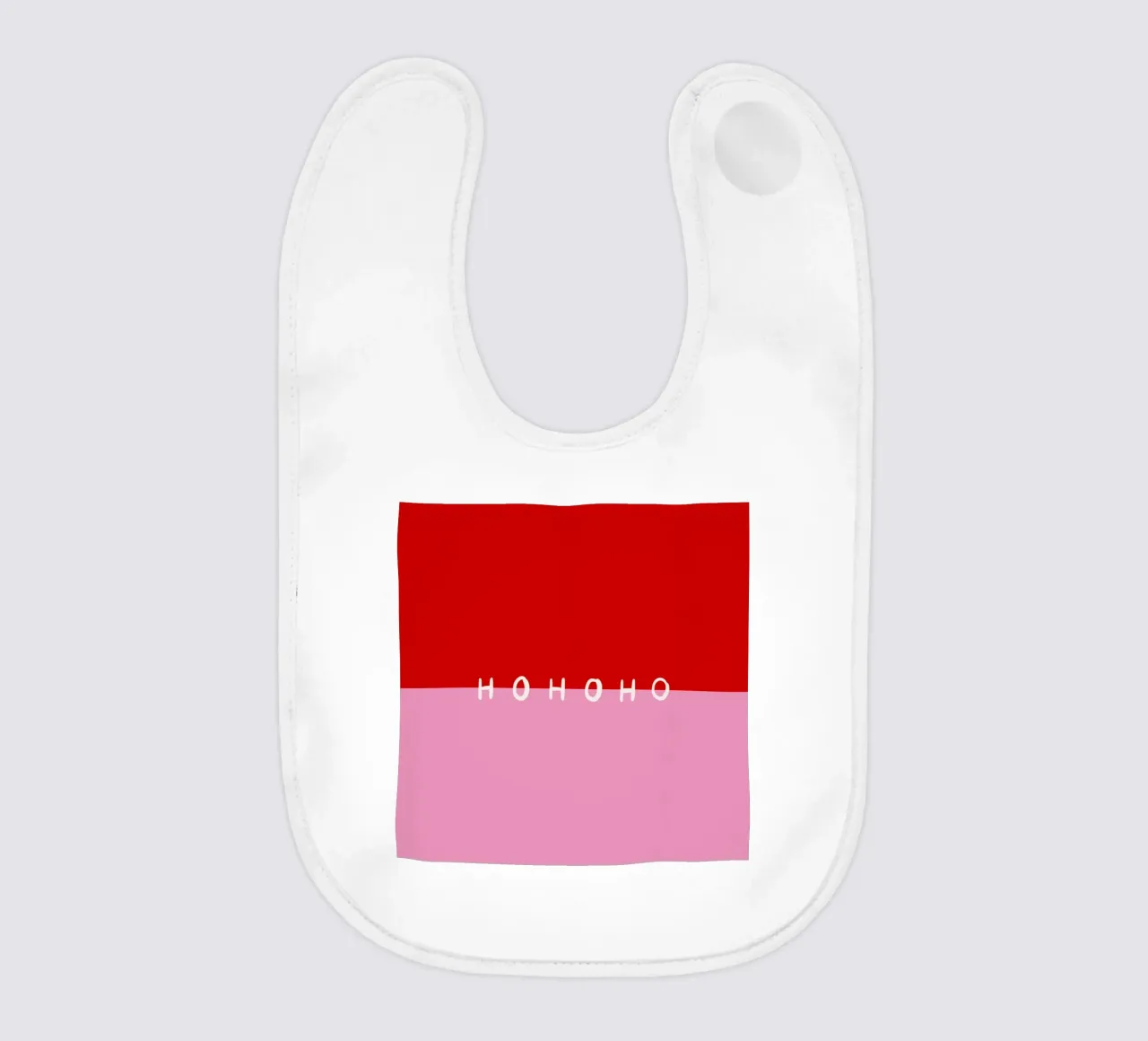 Hohoho Color Block Rot Pink babero de Sophie Augustin Illustration