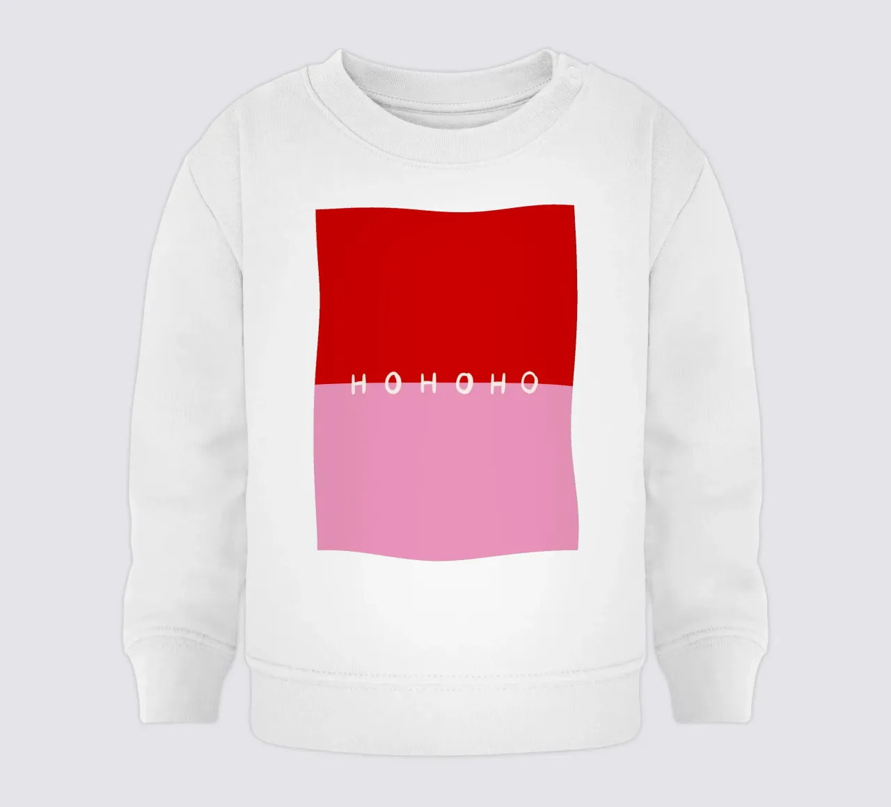 Hohoho Color Block Rot Pink felpa neonato da Sophie Augustin Illustration