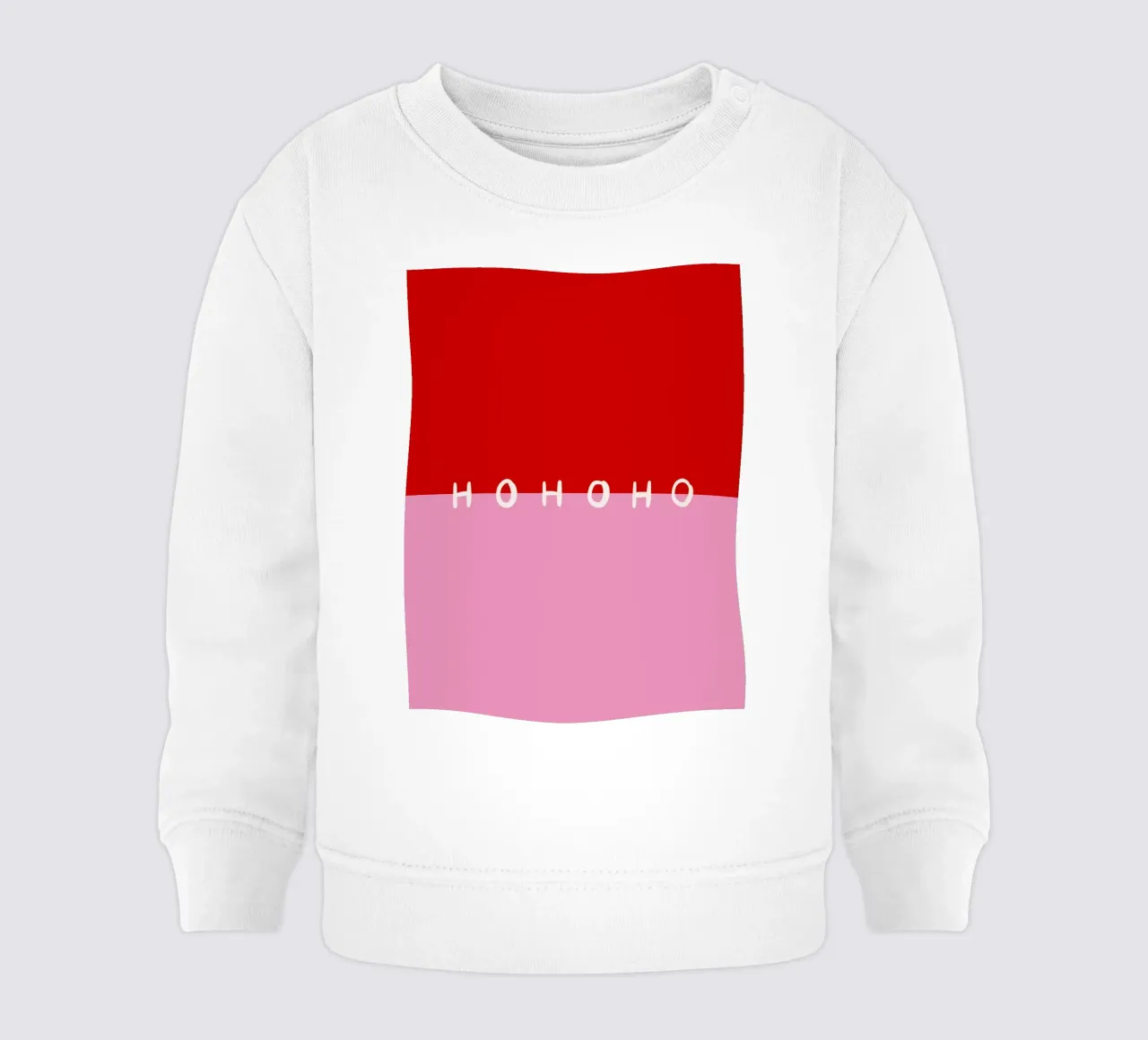 Hohoho Color Block Rot Pink felpa neonato da Sophie Augustin Illustration