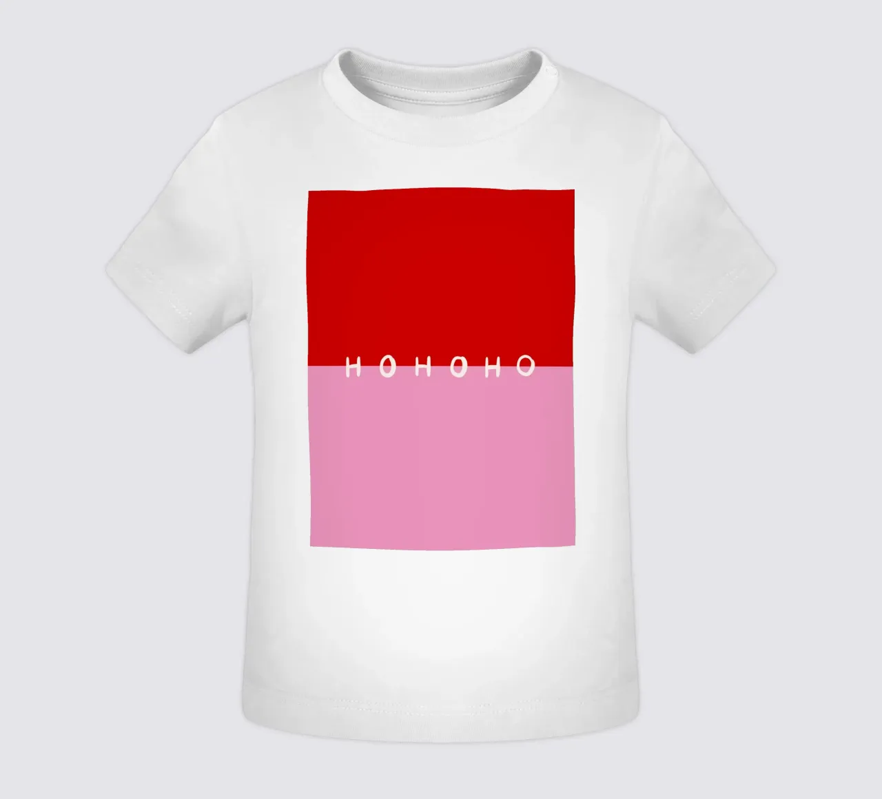Hohoho Color Block Rot Pink maglietta neonato da Sophie Augustin Illustration