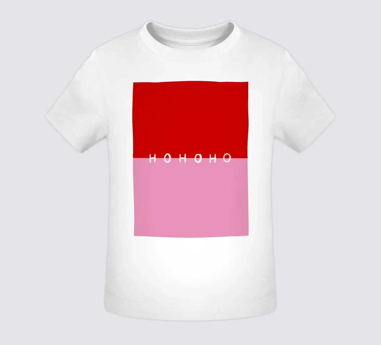 Hohoho Color Block Rot Pink maglietta neonato da Sophie Augustin Illustration