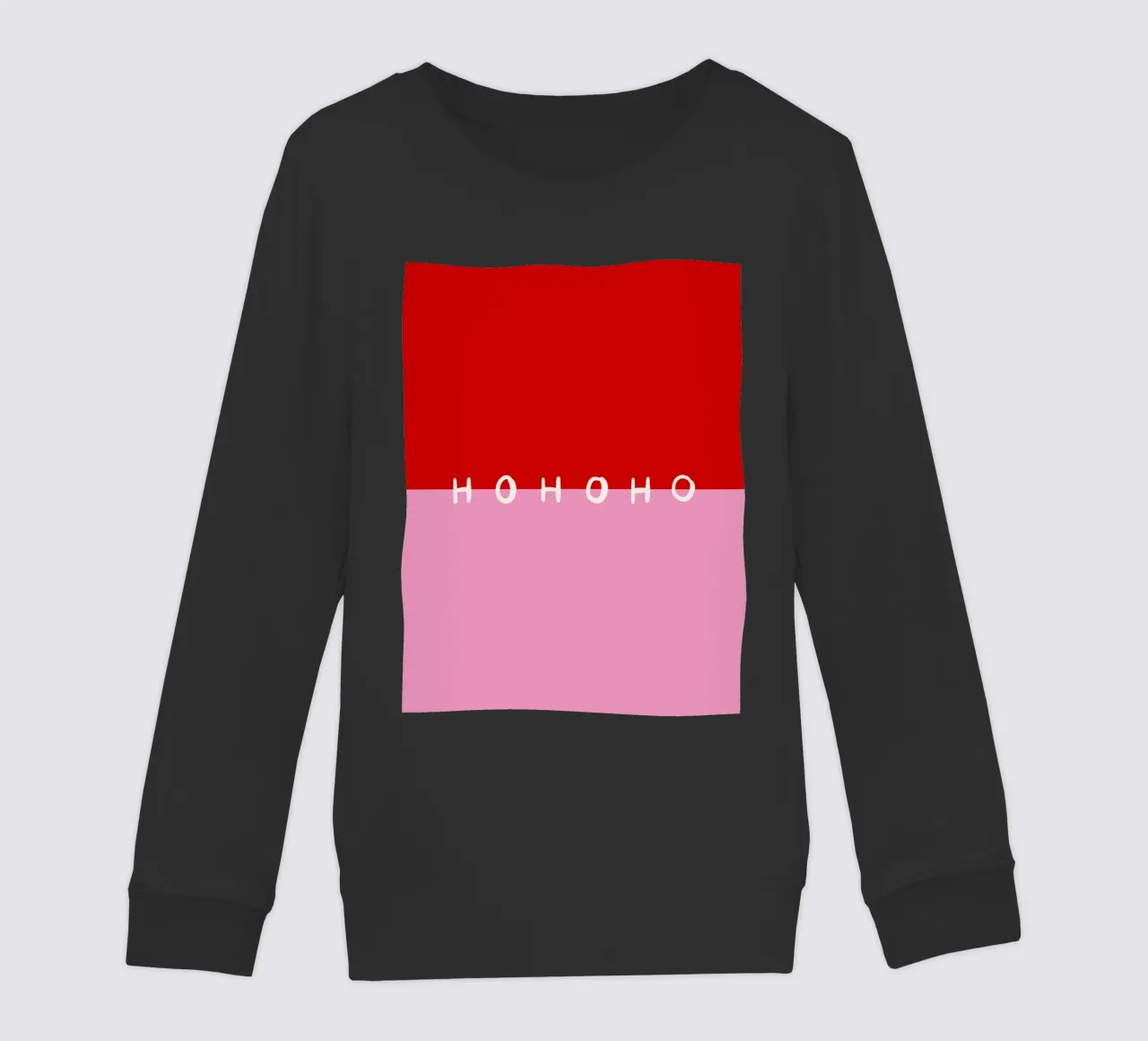 Hohoho Color Block Rot Pink felpa bambino da Sophie Augustin Illustration