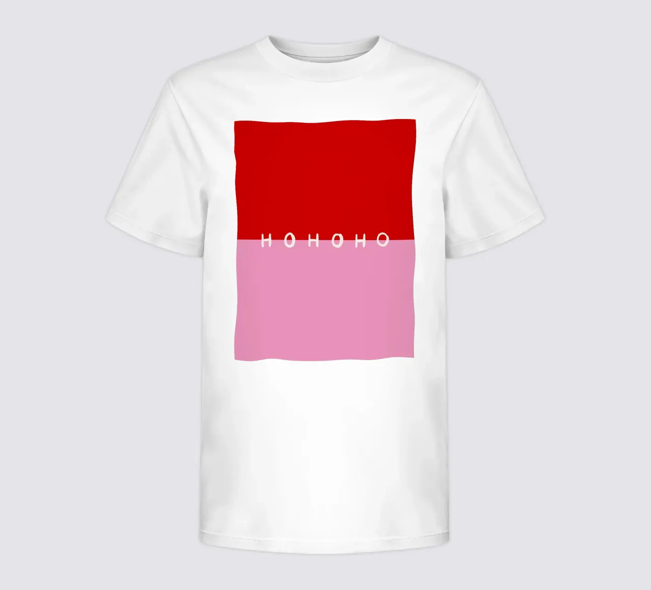 Hohoho Color Block Rot Pink t-shirt bambini da Sophie Augustin Illustration