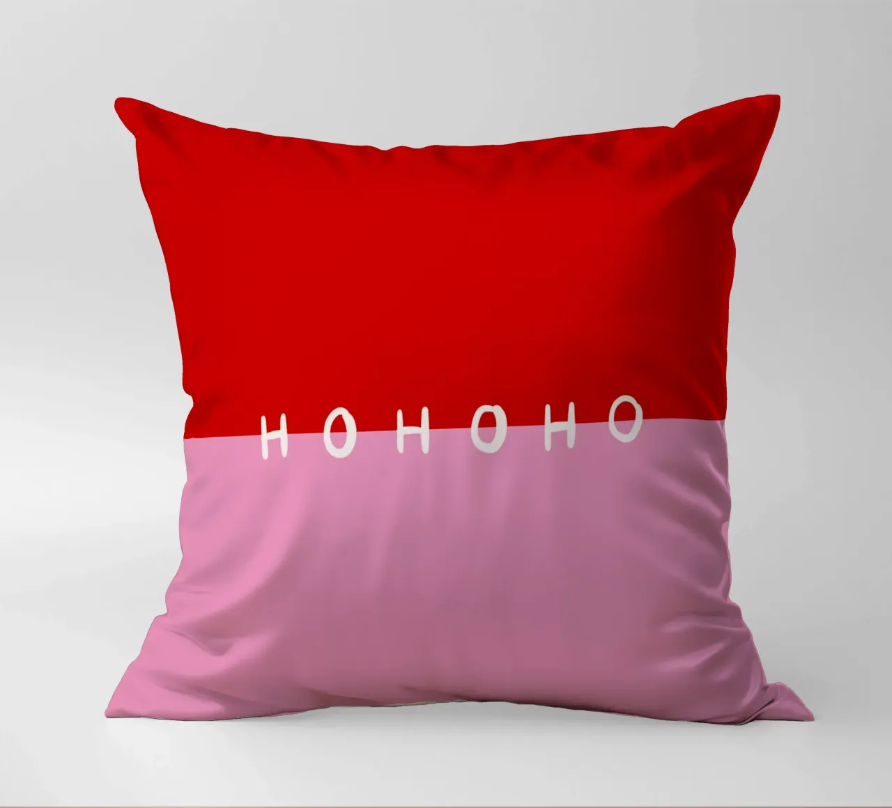 Hohoho Color Block Rot Pink cuscino da Sophie Augustin Illustration