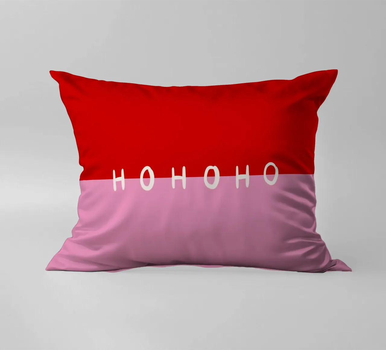Hohoho Color Block Rot Pink cuscino da Sophie Augustin Illustration