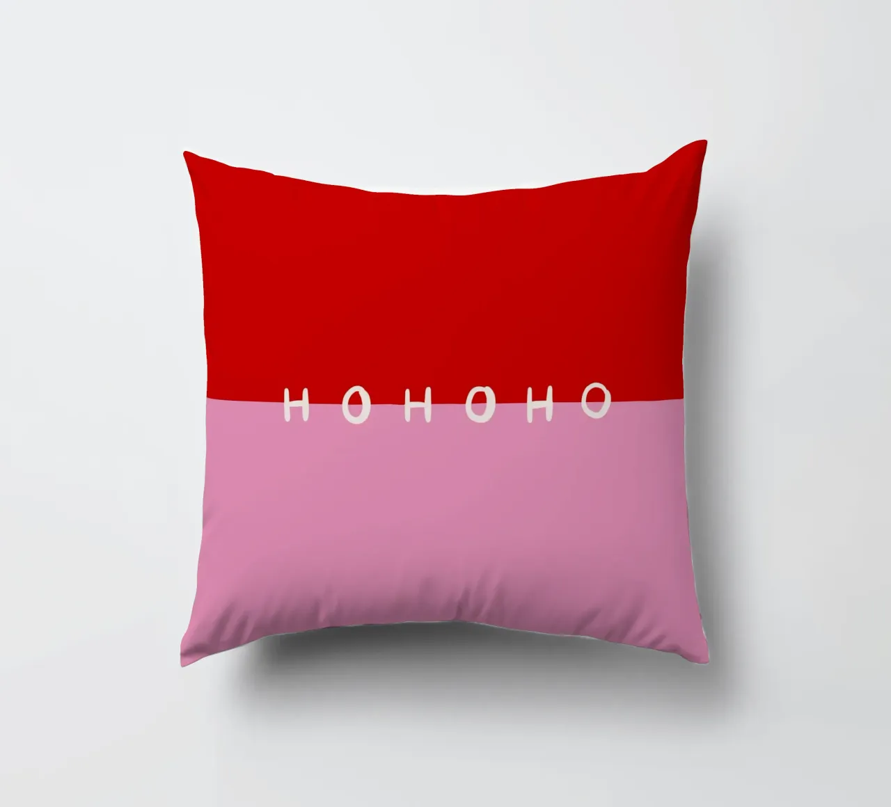 Hohoho Color Block Rot Pink cuscino da Sophie Augustin Illustration