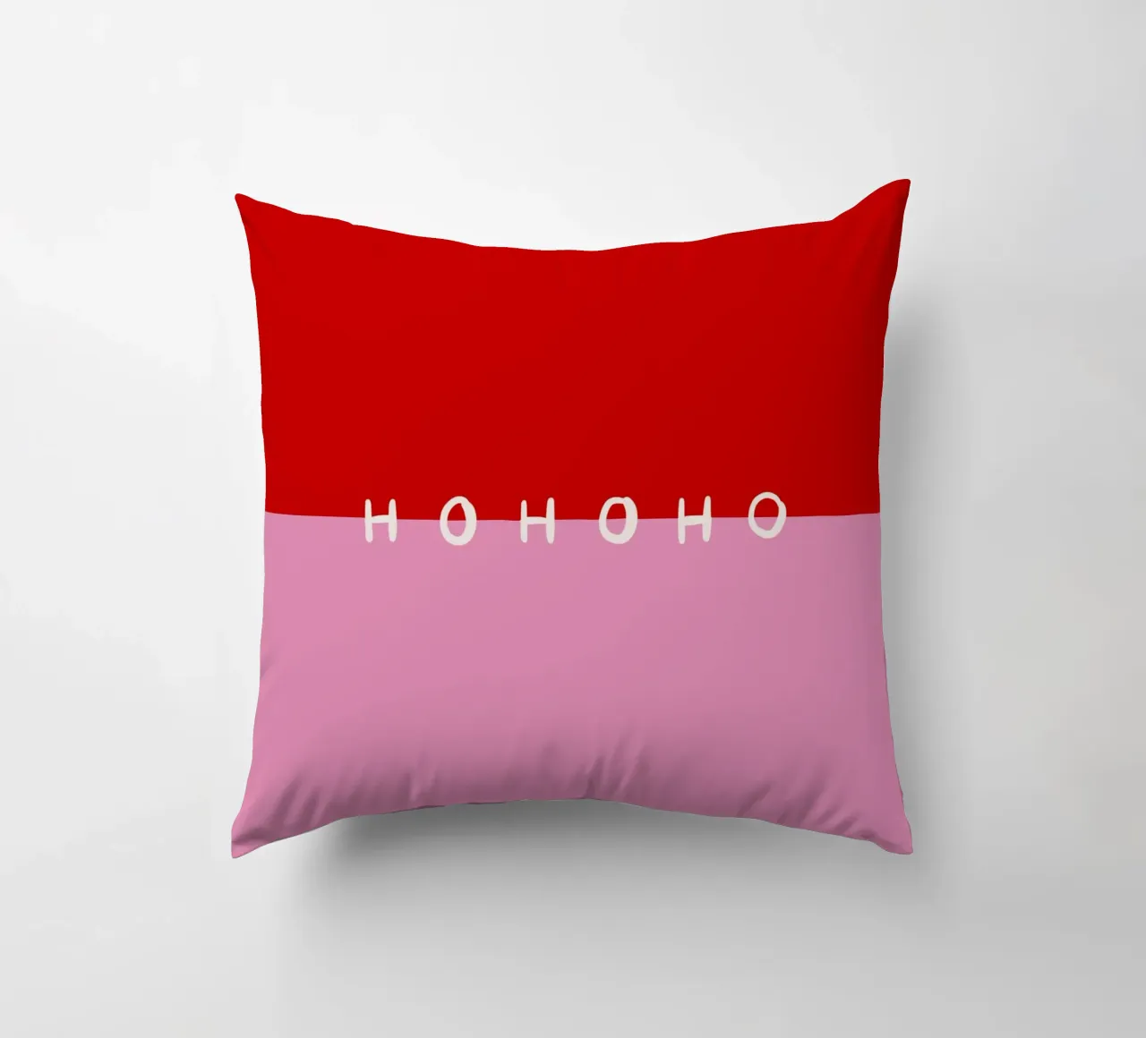 Hohoho Color Block Rot Pink cuscino da Sophie Augustin Illustration