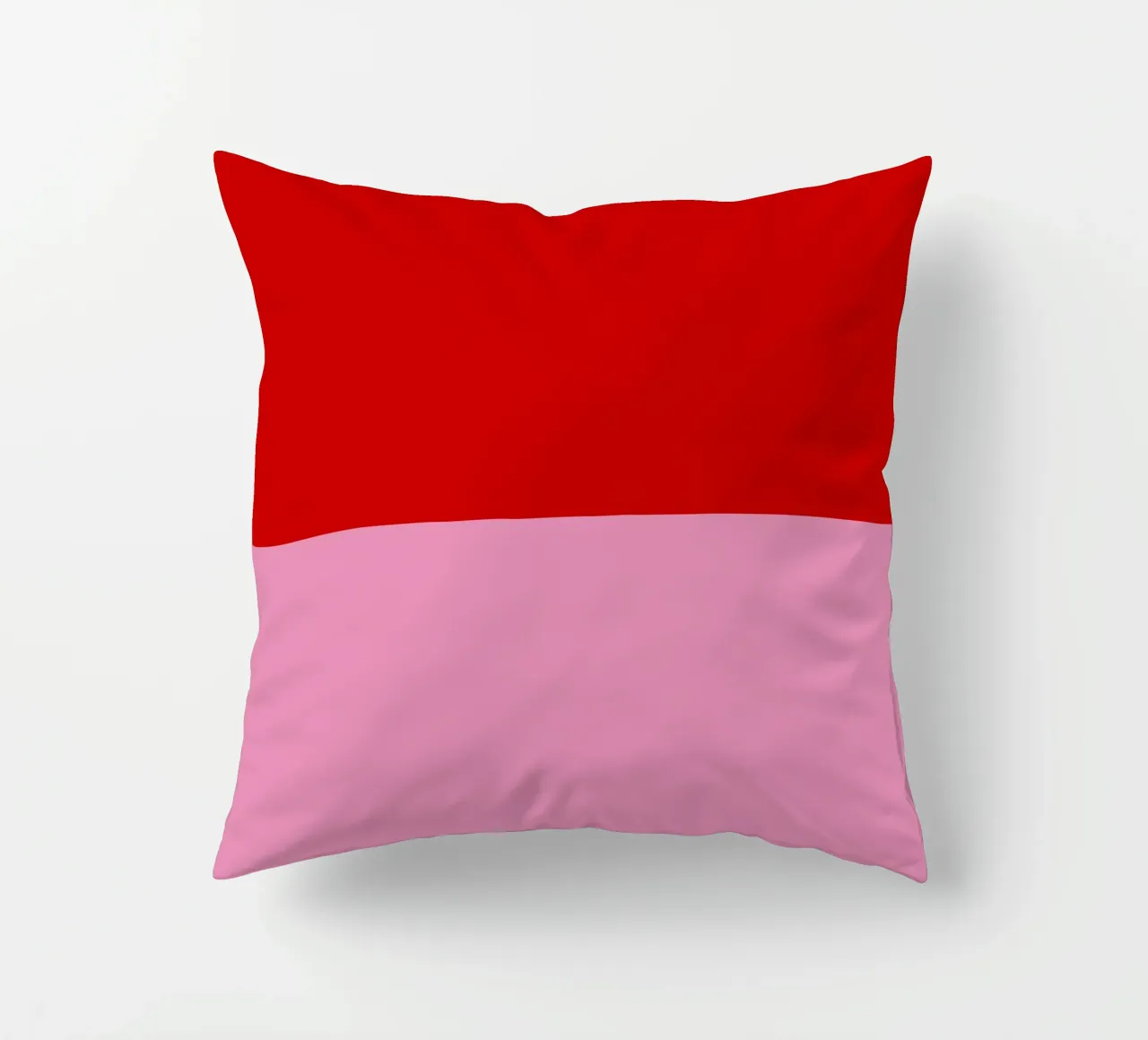 Hohoho Color Block Rot Pink cuscino da Sophie Augustin Illustration