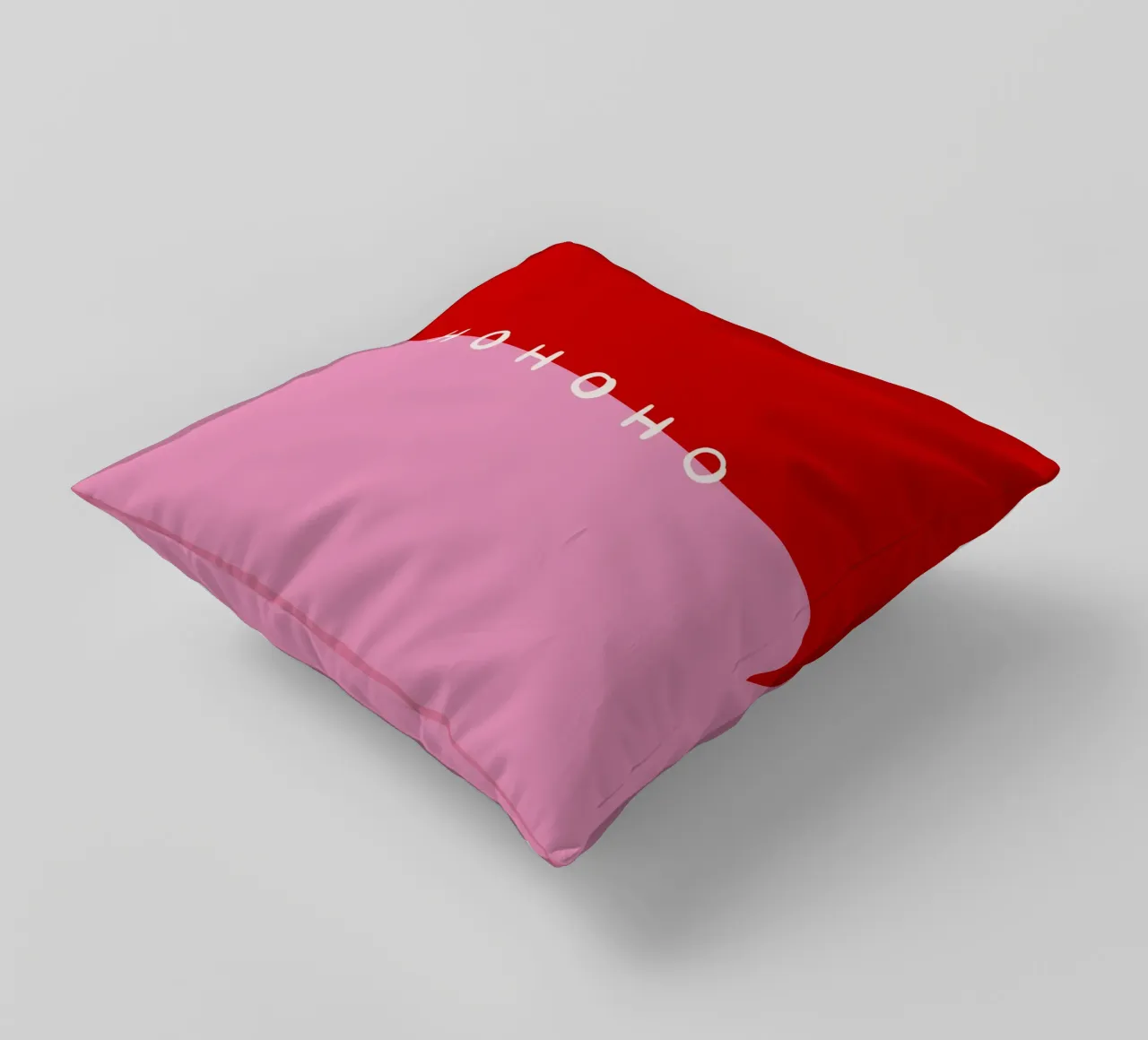 Hohoho Color Block Rot Pink cuscino da Sophie Augustin Illustration