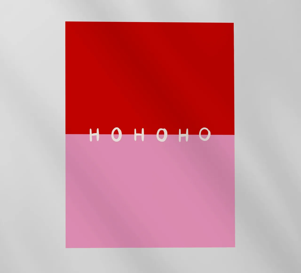 Hohoho Color Block Rot Pink lámina retroiluminada de Sophie Augustin Illustration