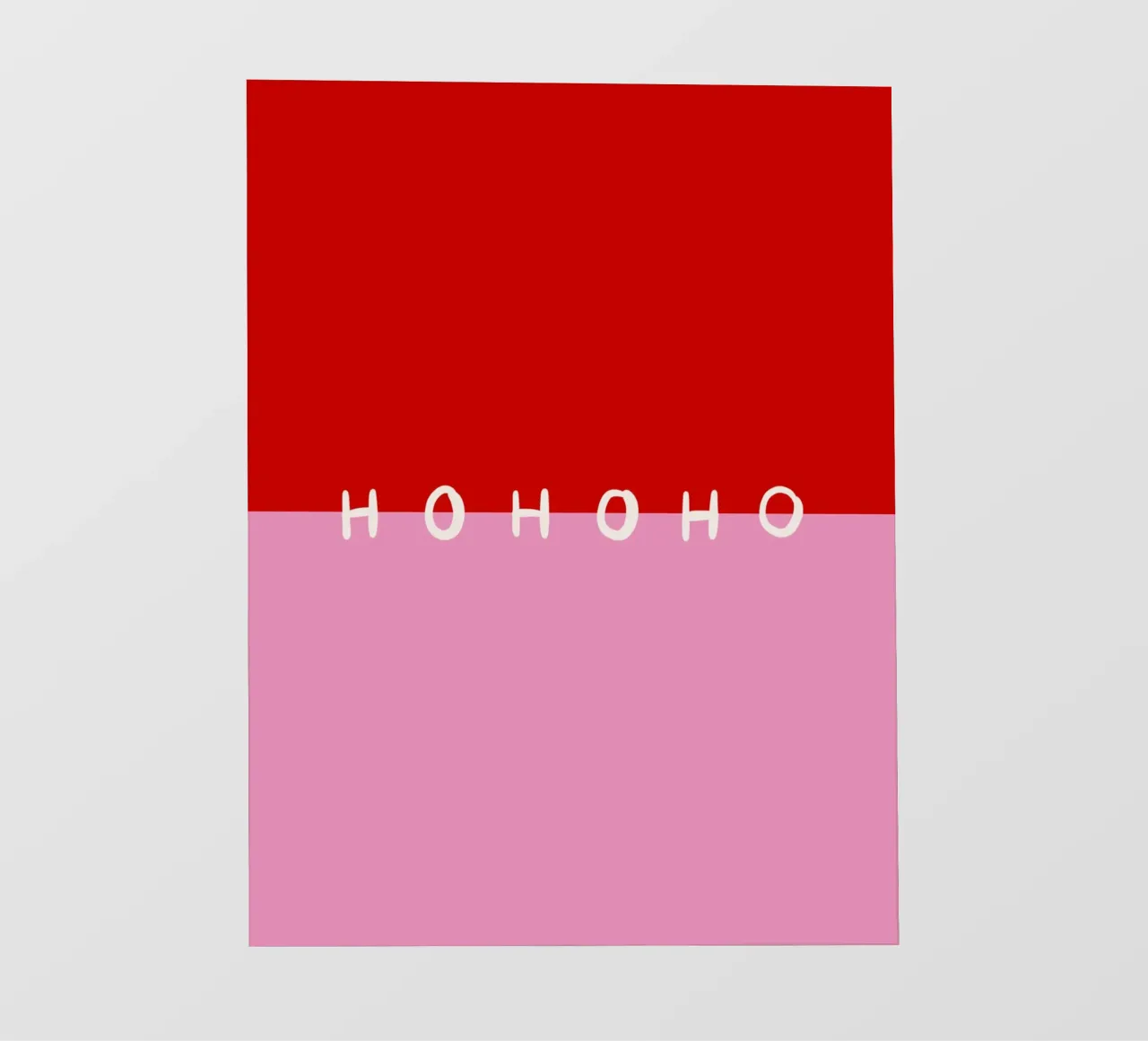 Hohoho Color Block Rot Pink telo in pvc da Sophie Augustin Illustration