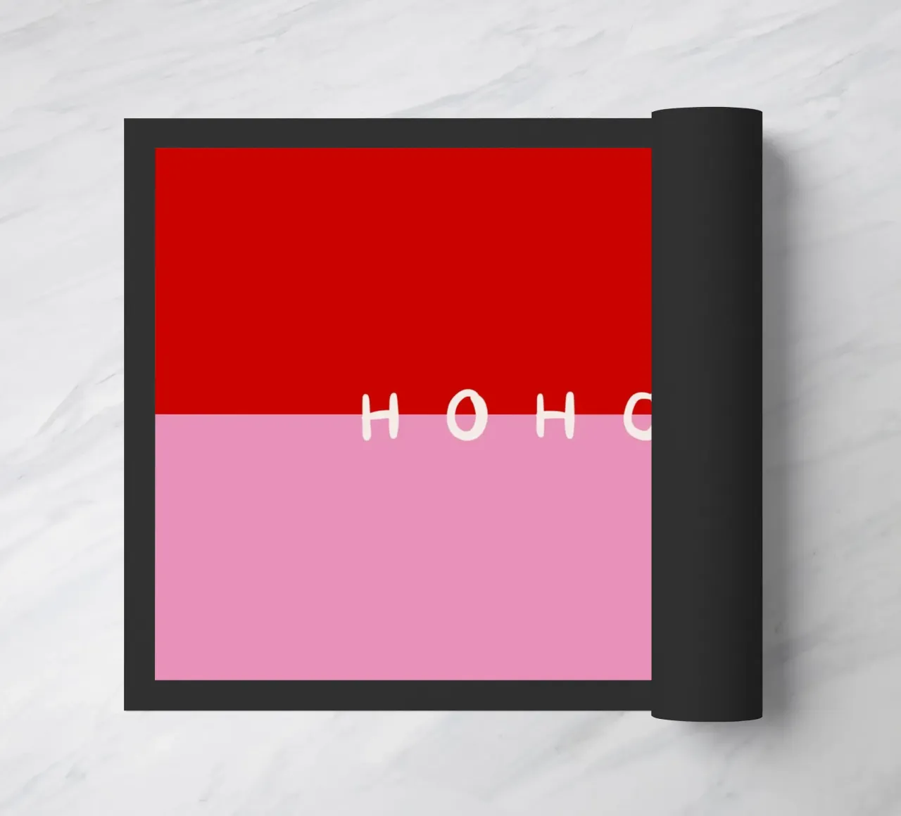 Hohoho Color Block Rot Pink zerbino da Sophie Augustin Illustration