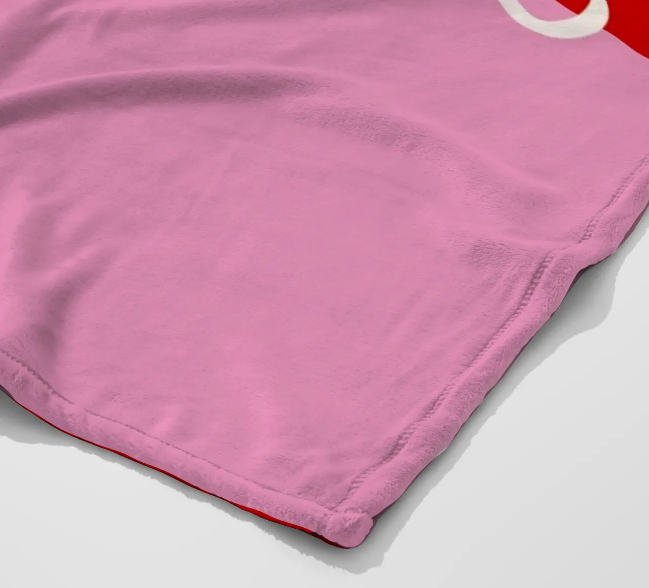 Hohoho Color Block Rot Pink fleecedeken van Sophie Augustin Illustration