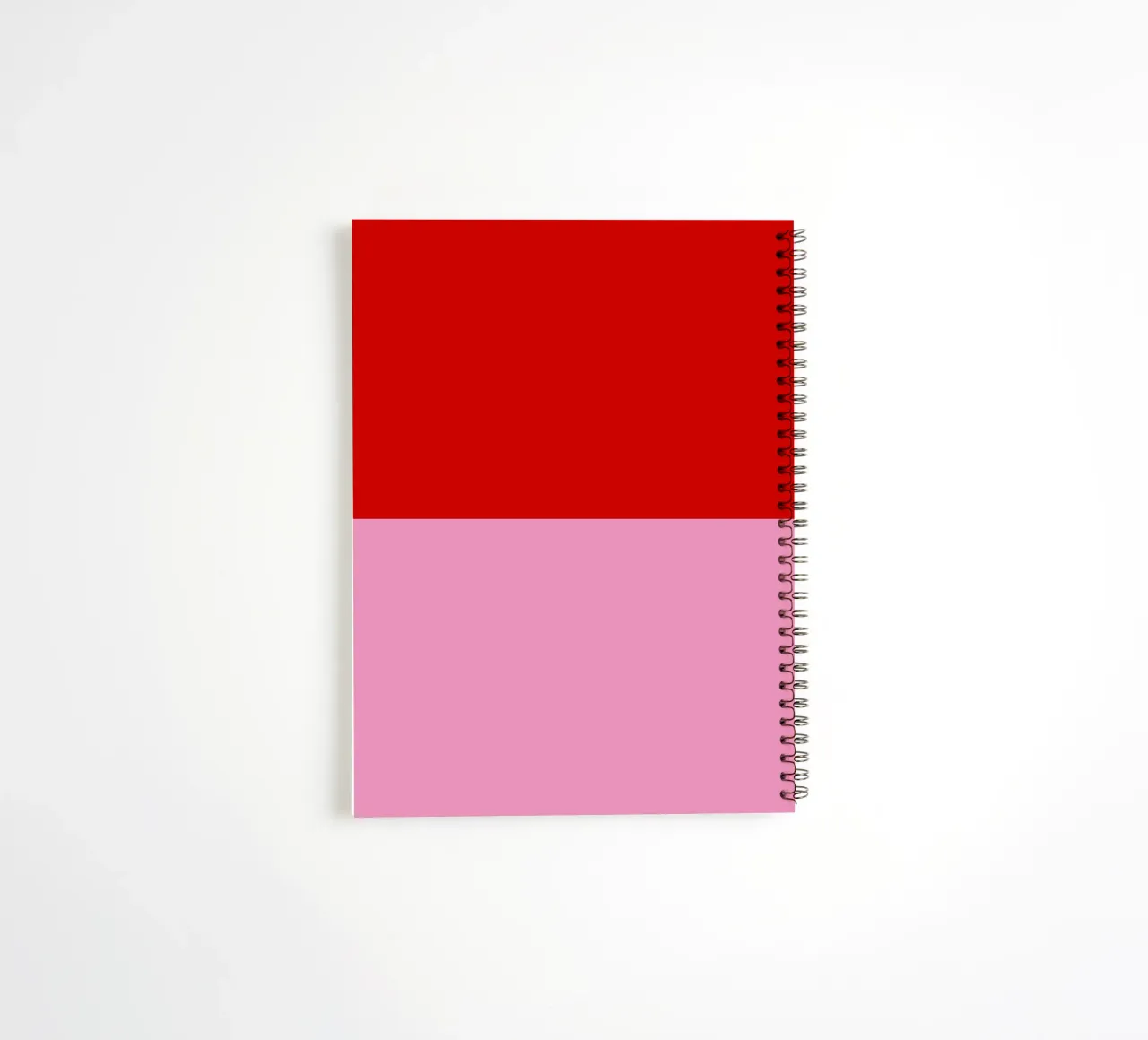 Hohoho Color Block Rot Pink spiral notebook by Sophie Augustin Illustration
