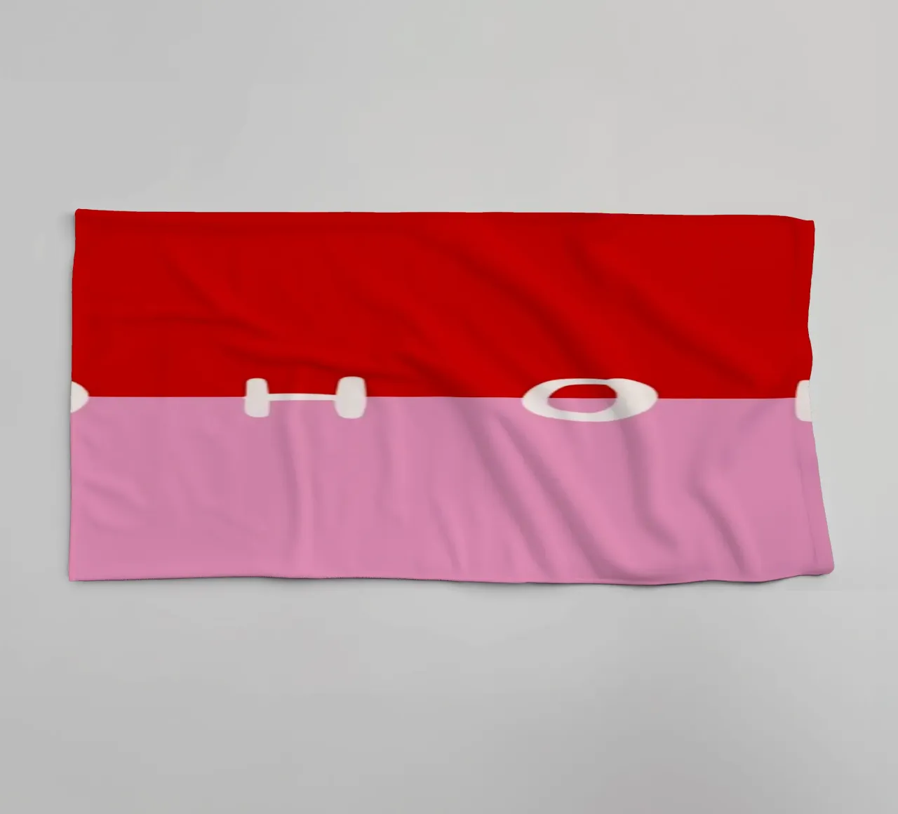 Hohoho Color Block Rot Pink asciugamano da bagno da Sophie Augustin Illustration