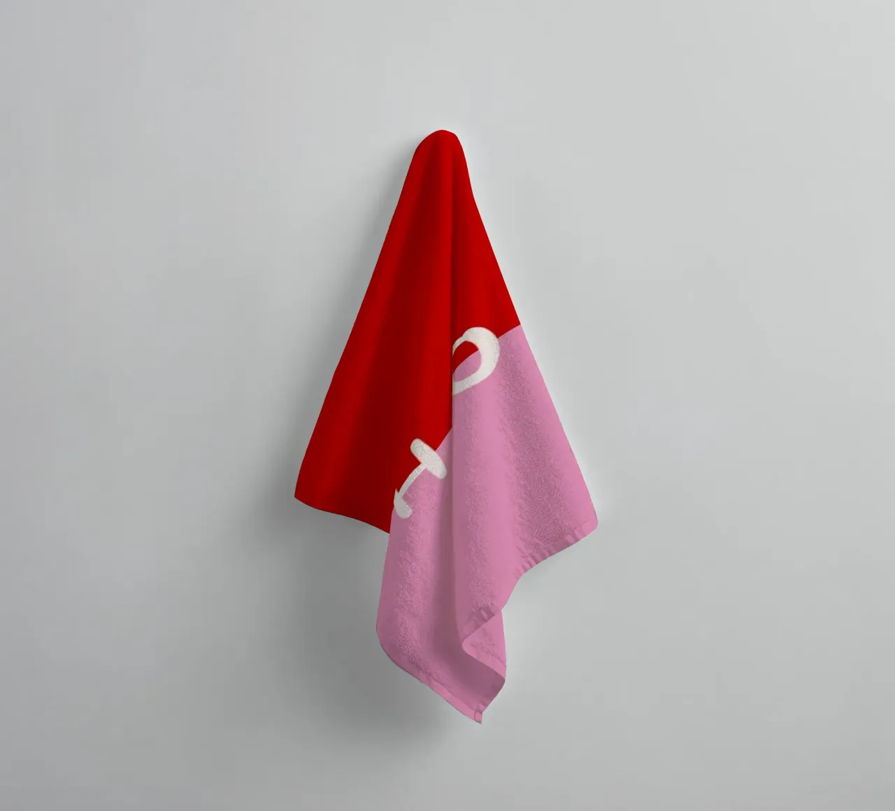 Hohoho Color Block Rot Pink asciugamano da bagno da Sophie Augustin Illustration