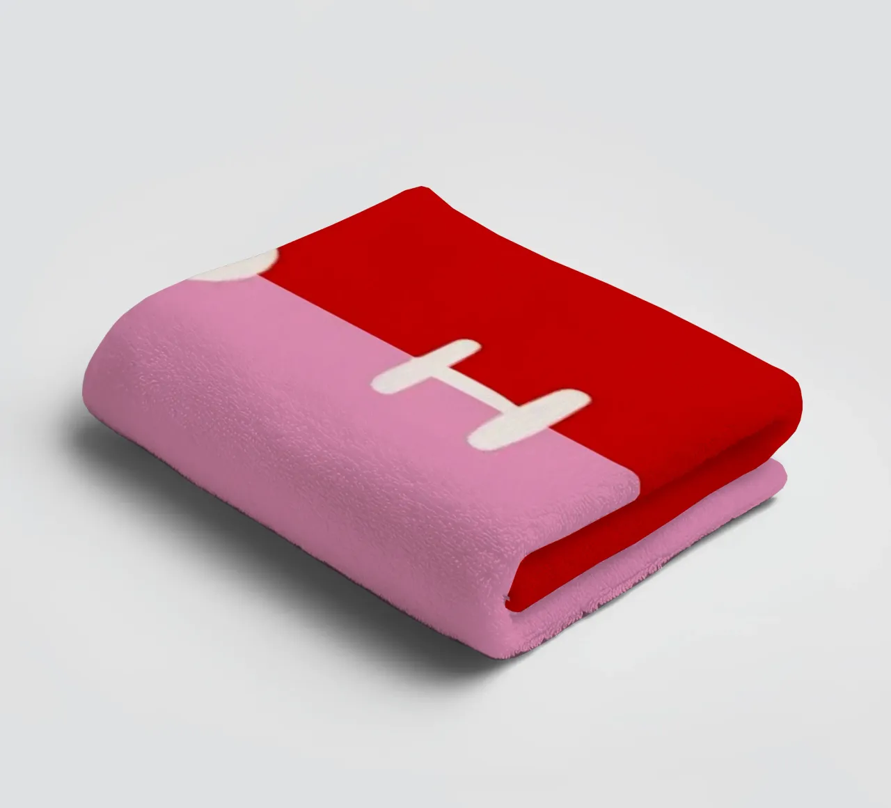 Hohoho Color Block Rot Pink asciugamano da bagno da Sophie Augustin Illustration
