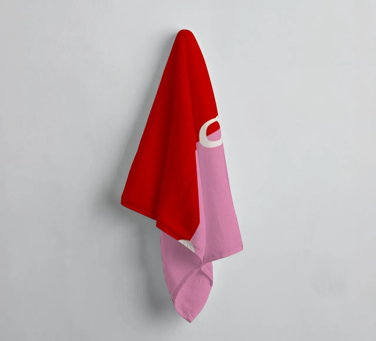 Hohoho Color Block Rot Pink asciugamano da bagno da Sophie Augustin Illustration