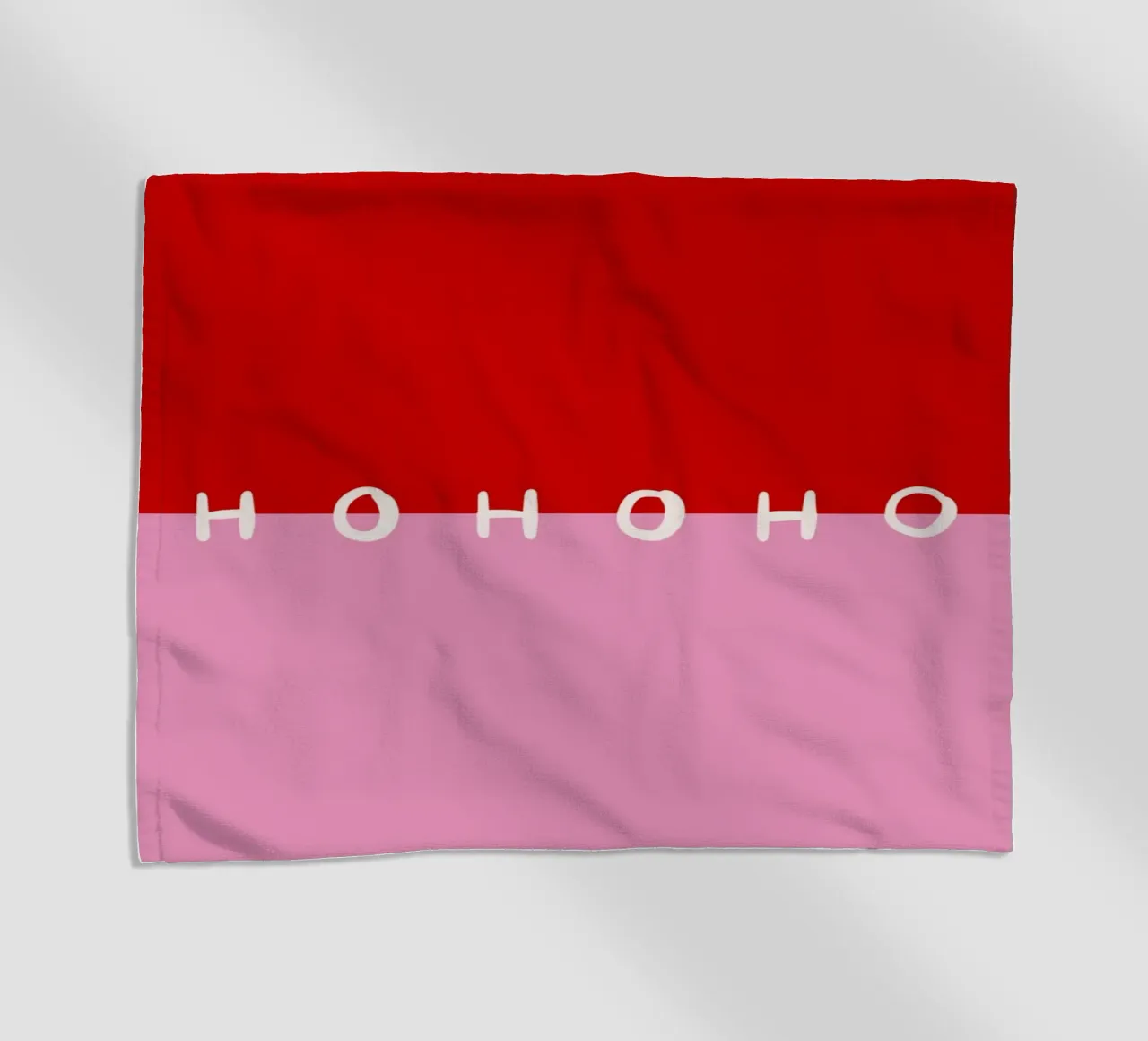 Hohoho Color Block Rot Pink strandhanddoek van Sophie Augustin Illustration