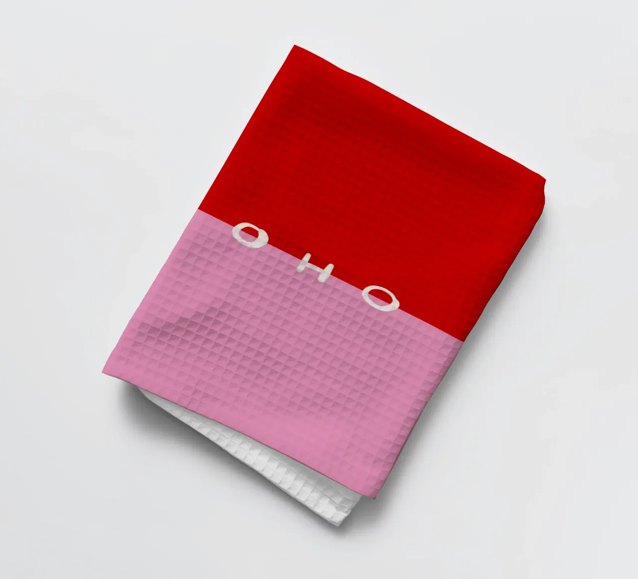 Hohoho Color Block Rot Pink canovaccio da cucina da Sophie Augustin Illustration