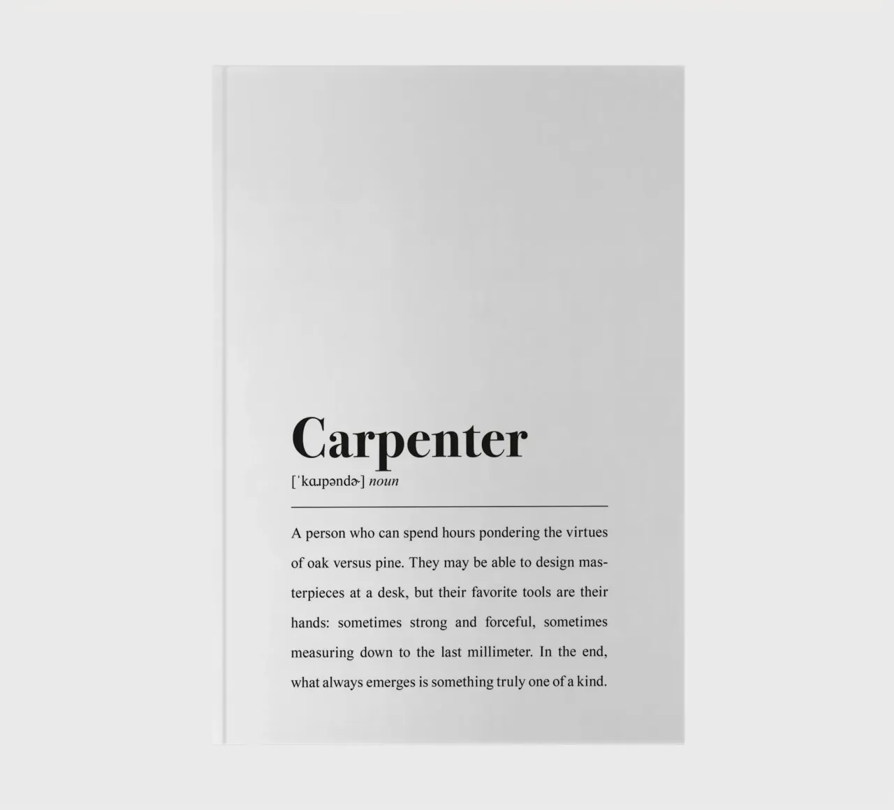 Tischler definition in the Style dictionary (English version) notebook by Pulse of Art