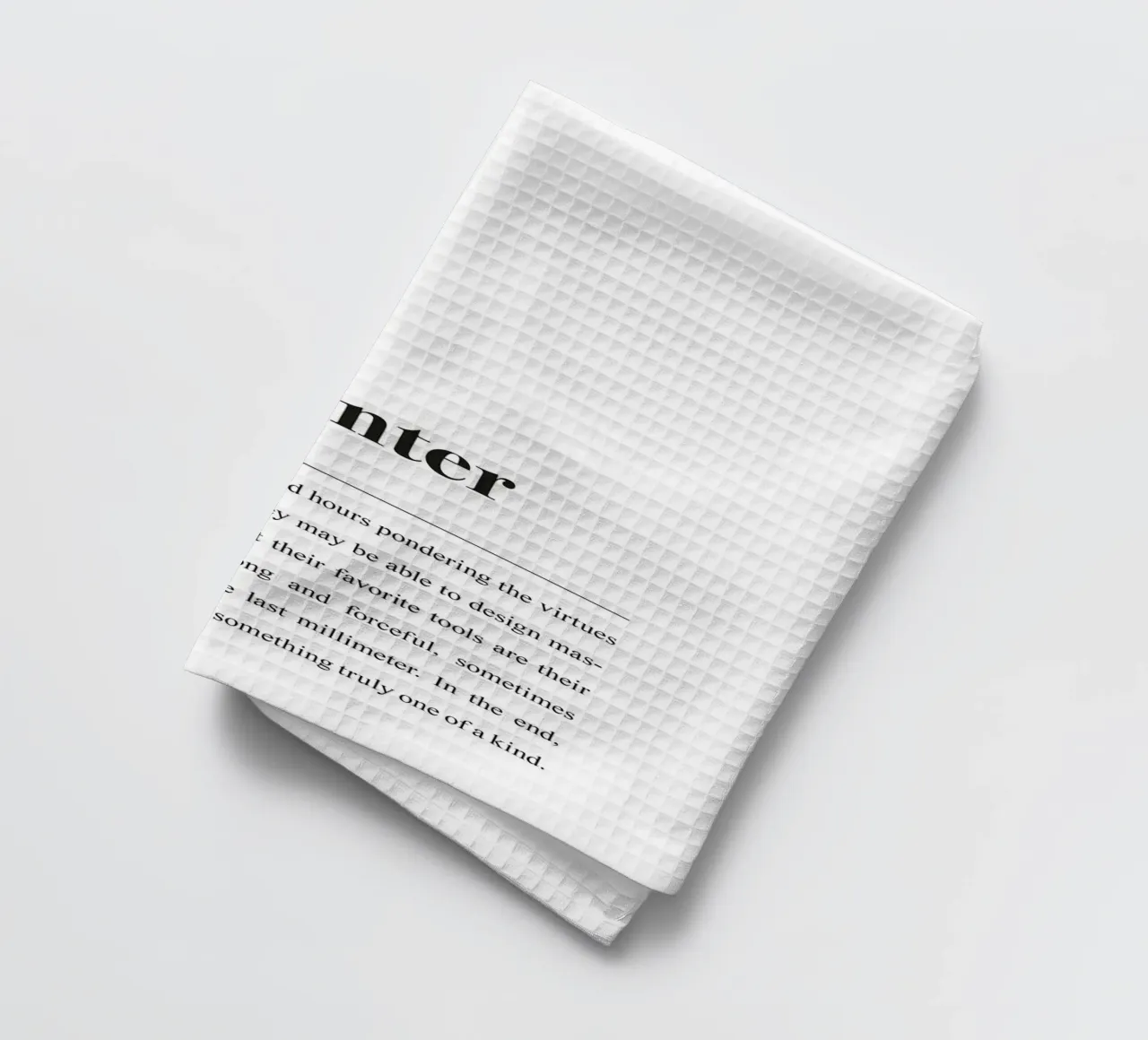 Tischler definition in the Style dictionary (English version) tea towel by Pulse of Art