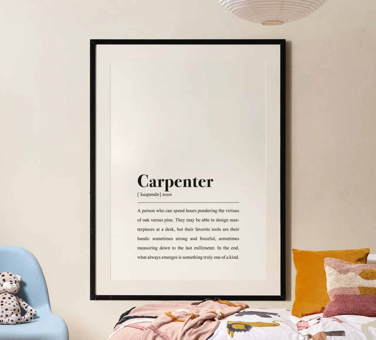 Tischler Definition im Wörterbuch Stil (englische Version) Hahnemühle von Pulse of Art