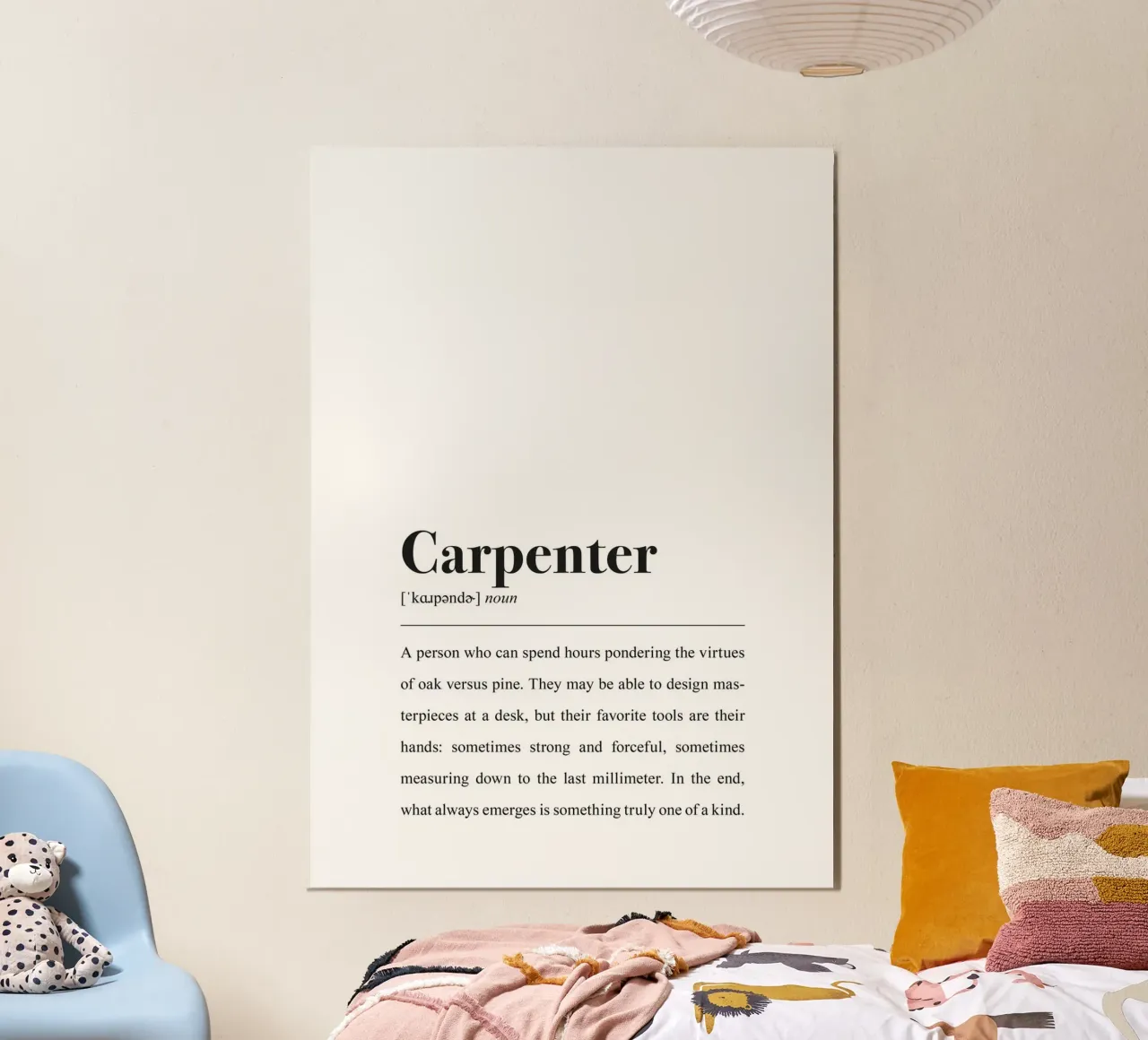 Tischler Definition im Wörterbuch Stil (englische Version) Hahnemühle von Pulse of Art