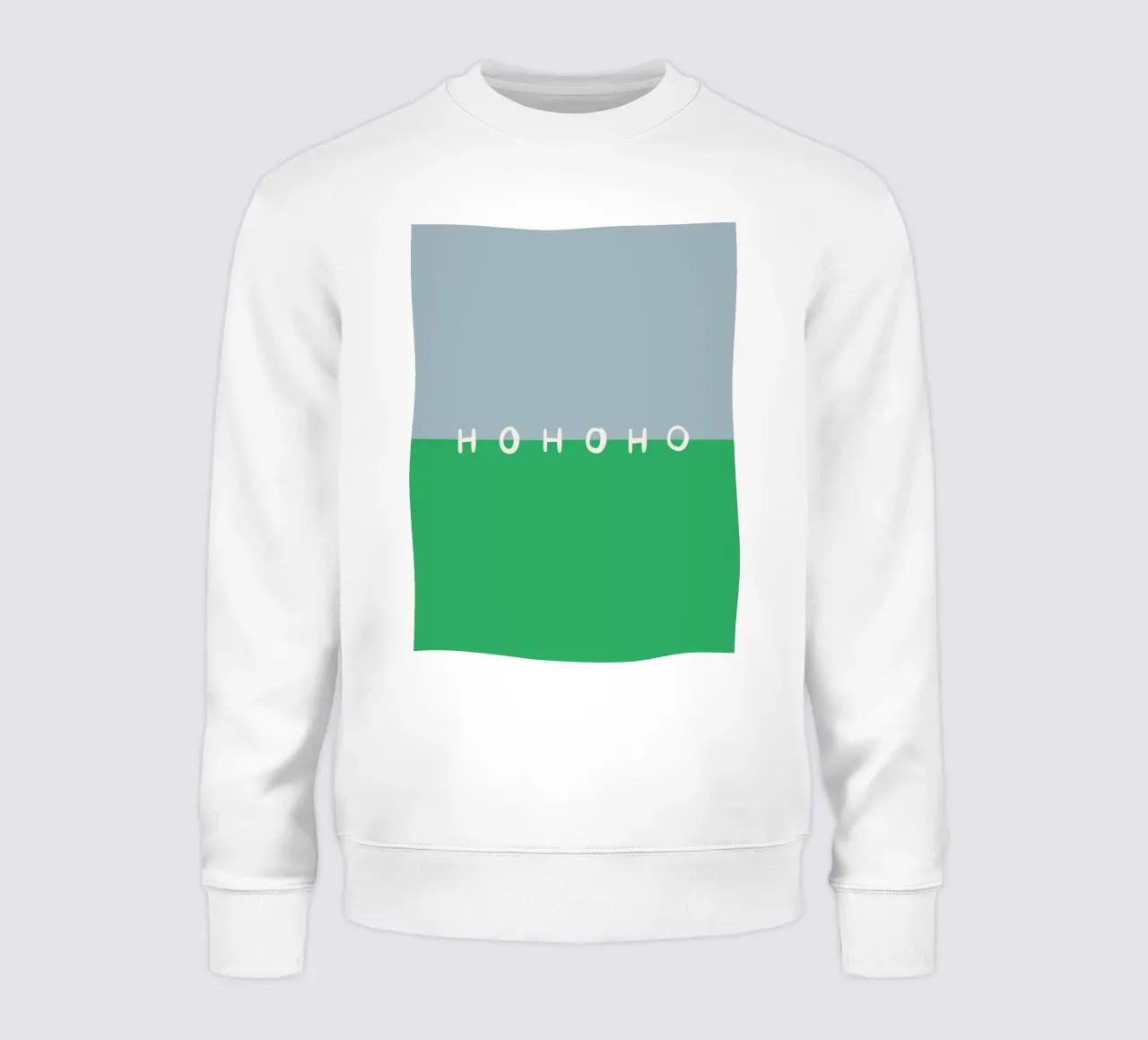Hohoho Color Block Grün sweatshirt van Sophie Augustin Illustration