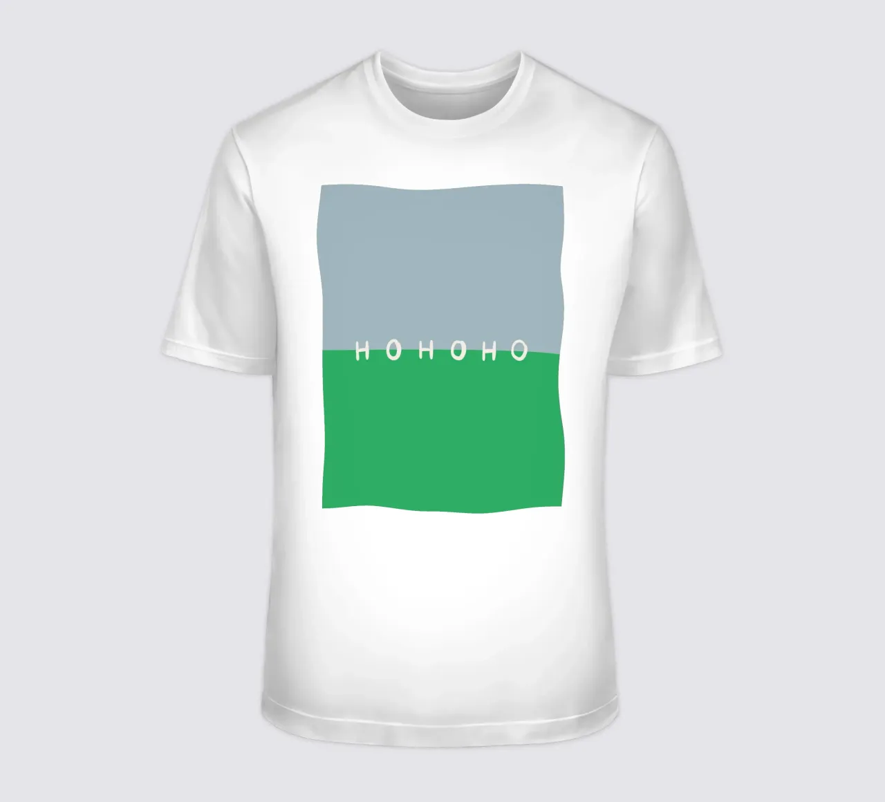 Hohoho Color Block Grün t-shirt da Sophie Augustin Illustration