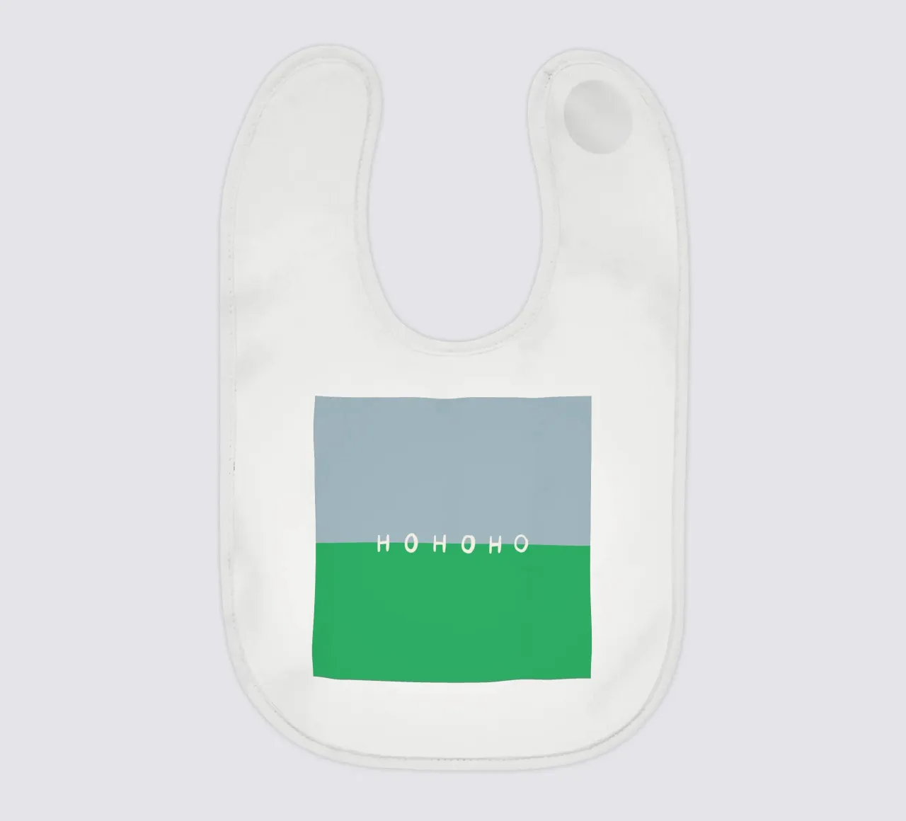 Hohoho Color Block Grün bavaglino da Sophie Augustin Illustration