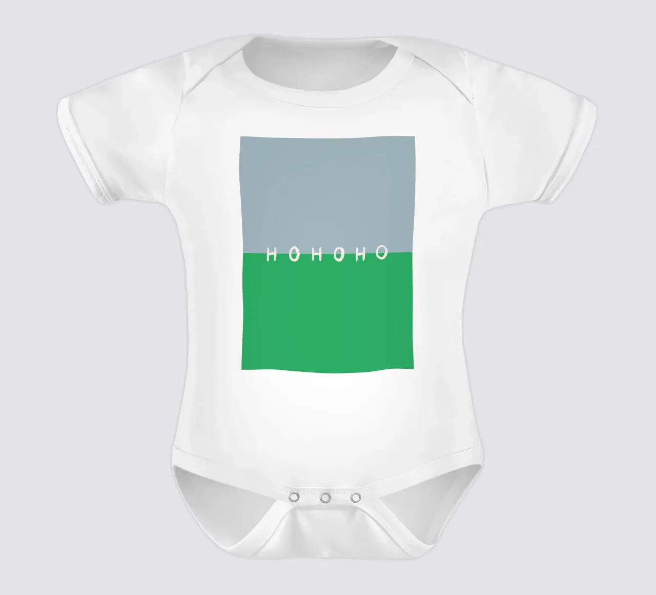Hohoho Color Block Grün body bébé de Sophie Augustin Illustration