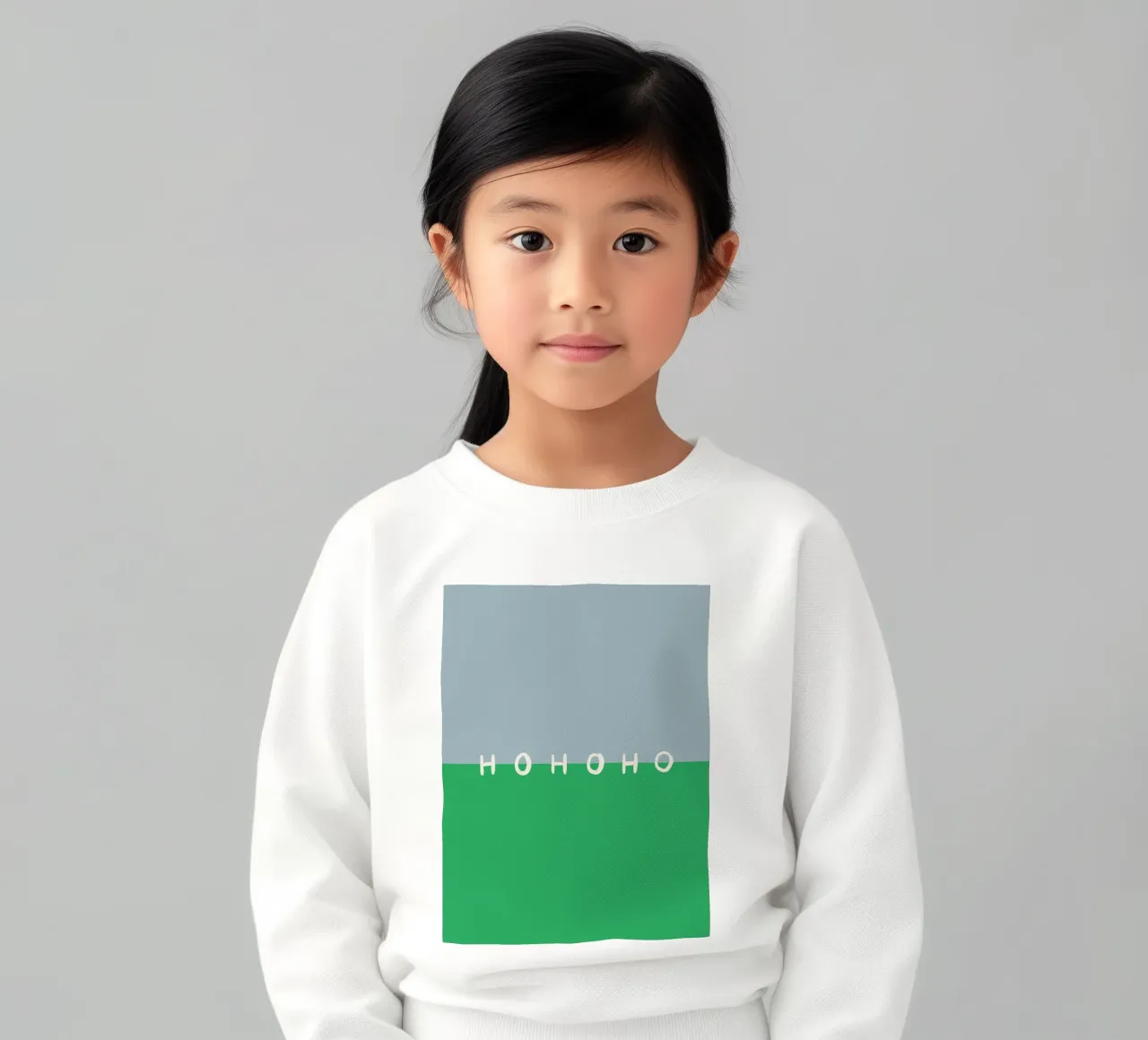 Hohoho Color Block Grün sudadera para niño de Sophie Augustin Illustration