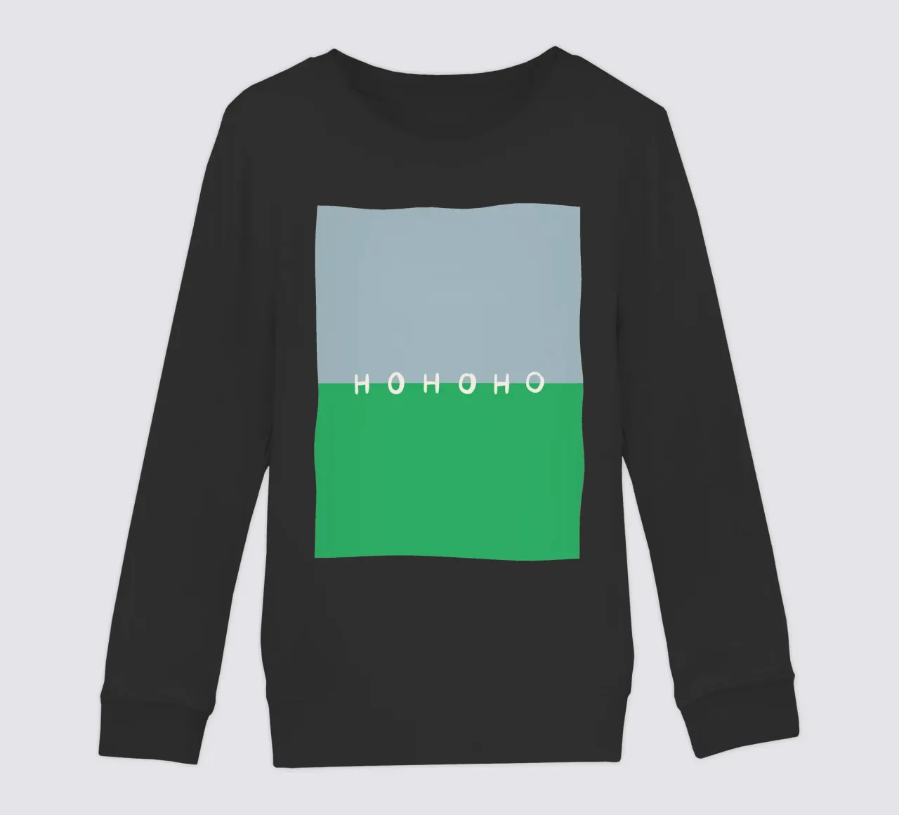 Hohoho Color Block Grün felpa bambino da Sophie Augustin Illustration