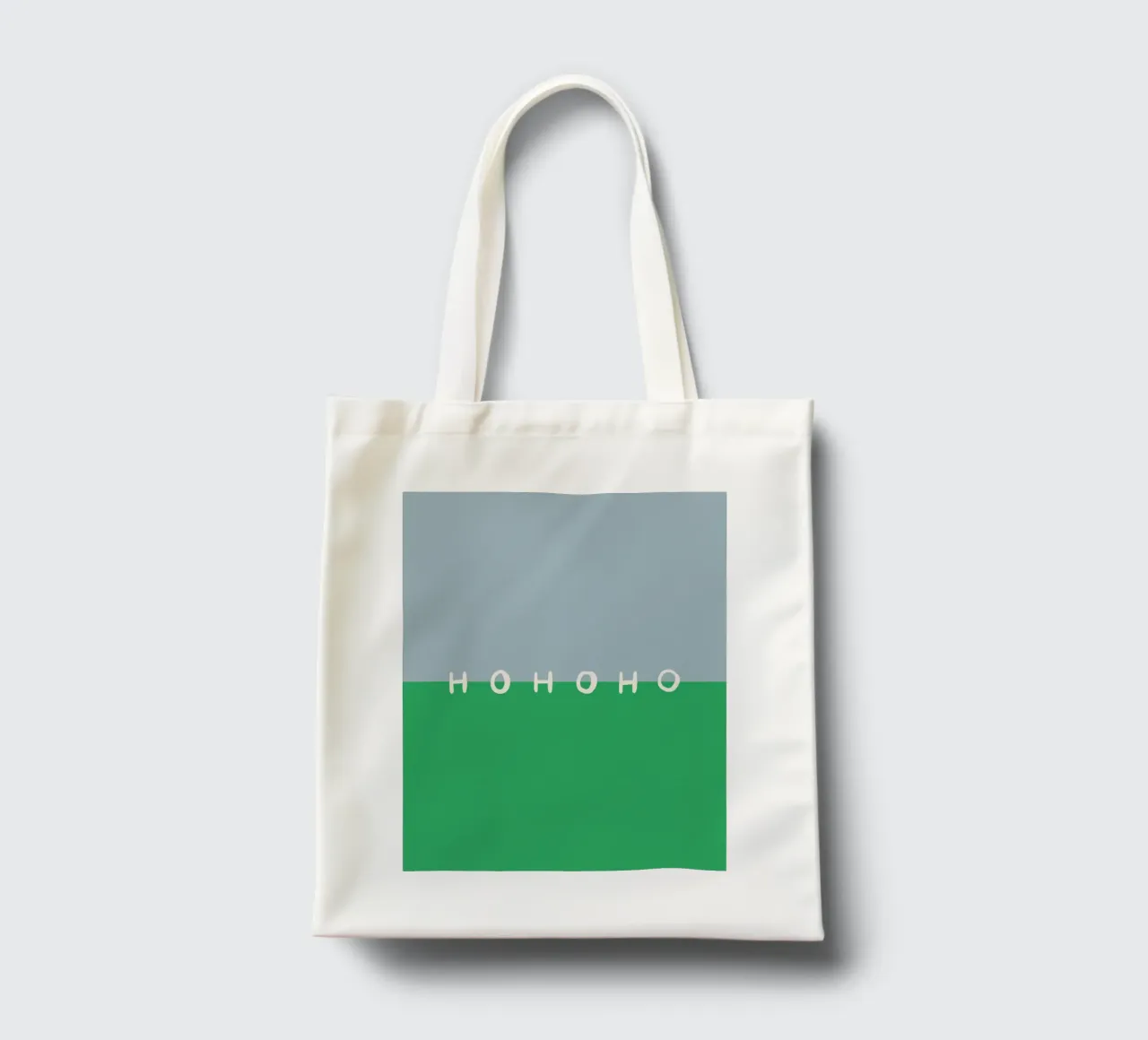 Hohoho Color Block Grün borsa in juta da Sophie Augustin Illustration