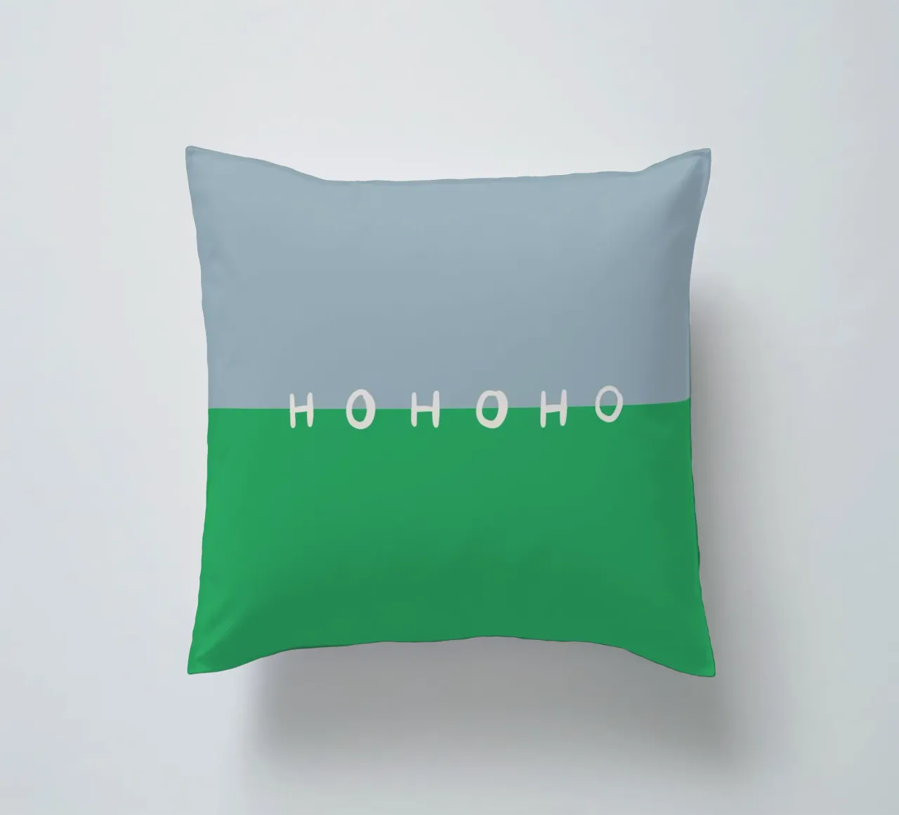 Hohoho Color Block Grün cuscino da Sophie Augustin Illustration