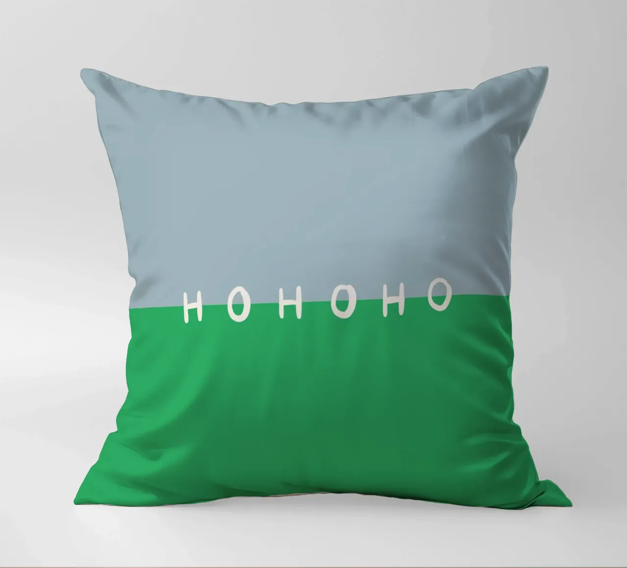 Hohoho Color Block Grün cuscino da Sophie Augustin Illustration