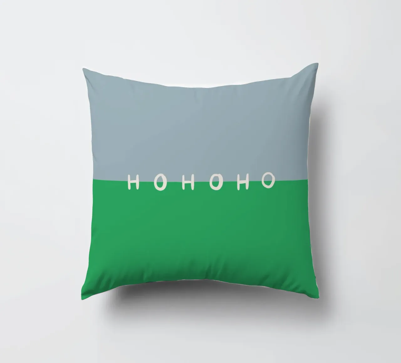 Hohoho Color Block Grün cuscino da Sophie Augustin Illustration