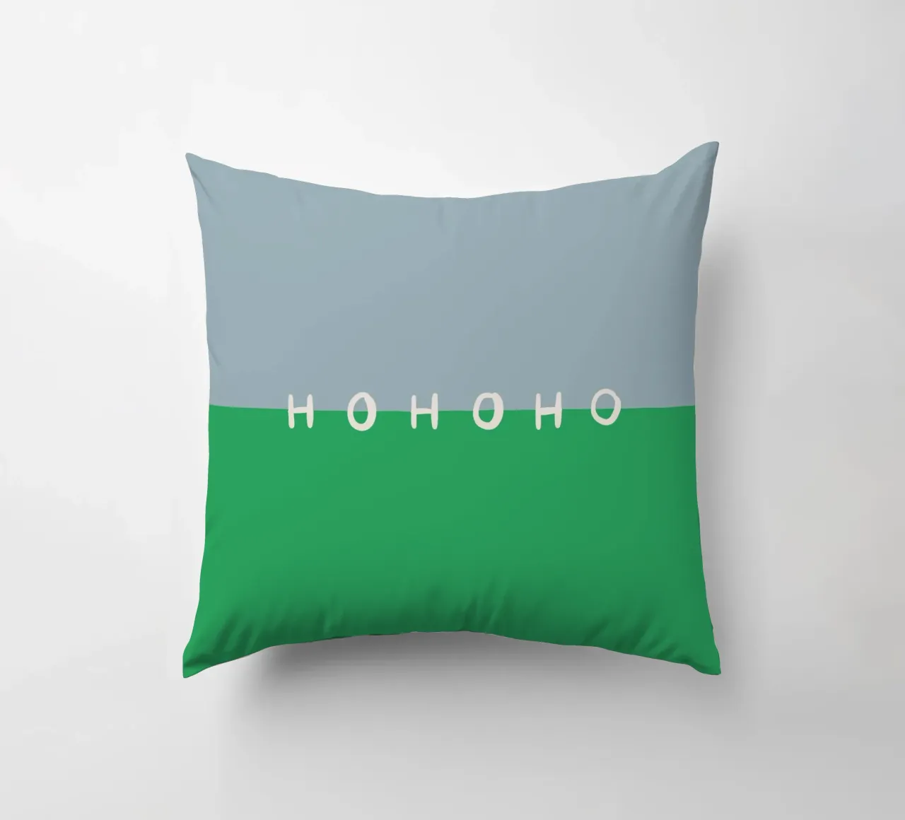 Hohoho Color Block Grün cuscino da Sophie Augustin Illustration