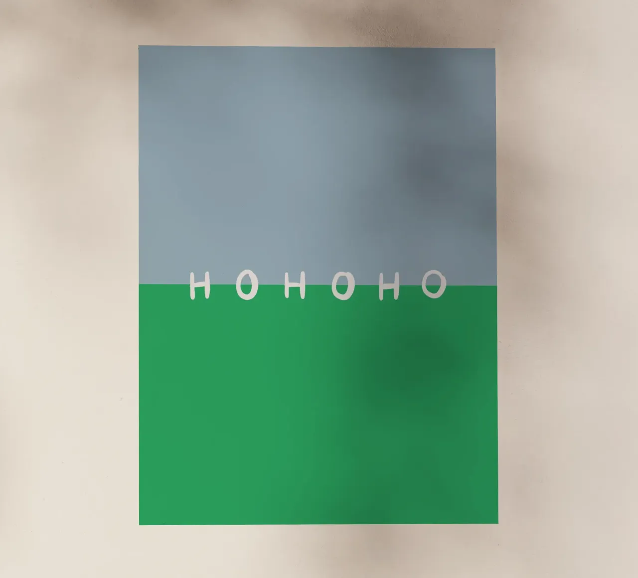 Hohoho Color Block Grün lámina retroiluminada de Sophie Augustin Illustration