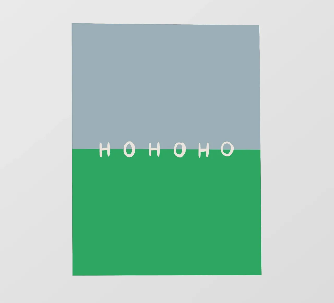 Hohoho Color Block Grün lámina retroiluminada de Sophie Augustin Illustration