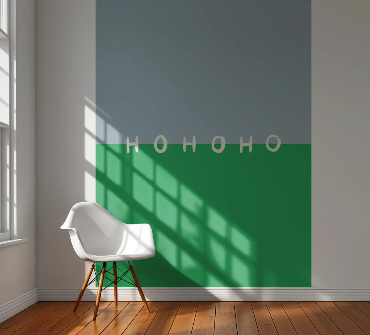 Hohoho Color Block Grün papel para pared de Sophie Augustin Illustration