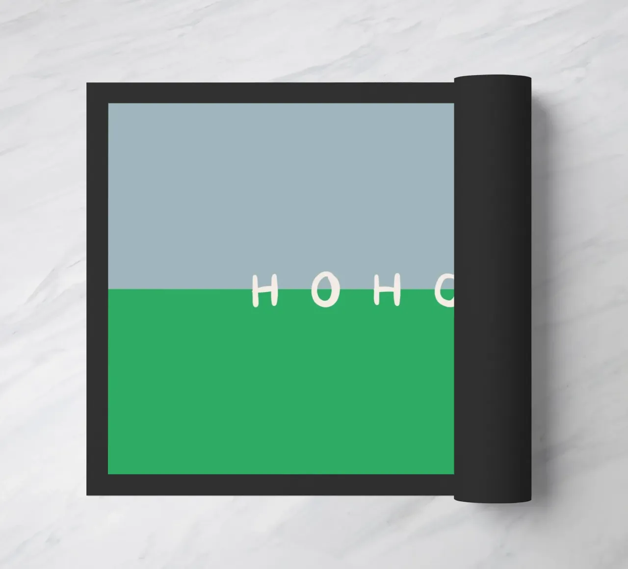 Hohoho Color Block Grün deurmat van Sophie Augustin Illustration