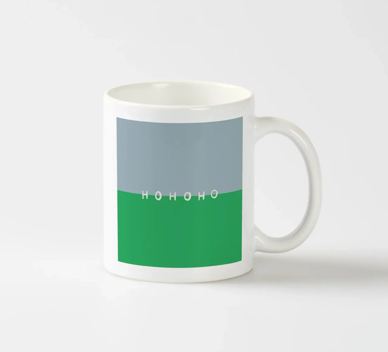 Hohoho Color Block Grün tazza in ceramica da Sophie Augustin Illustration