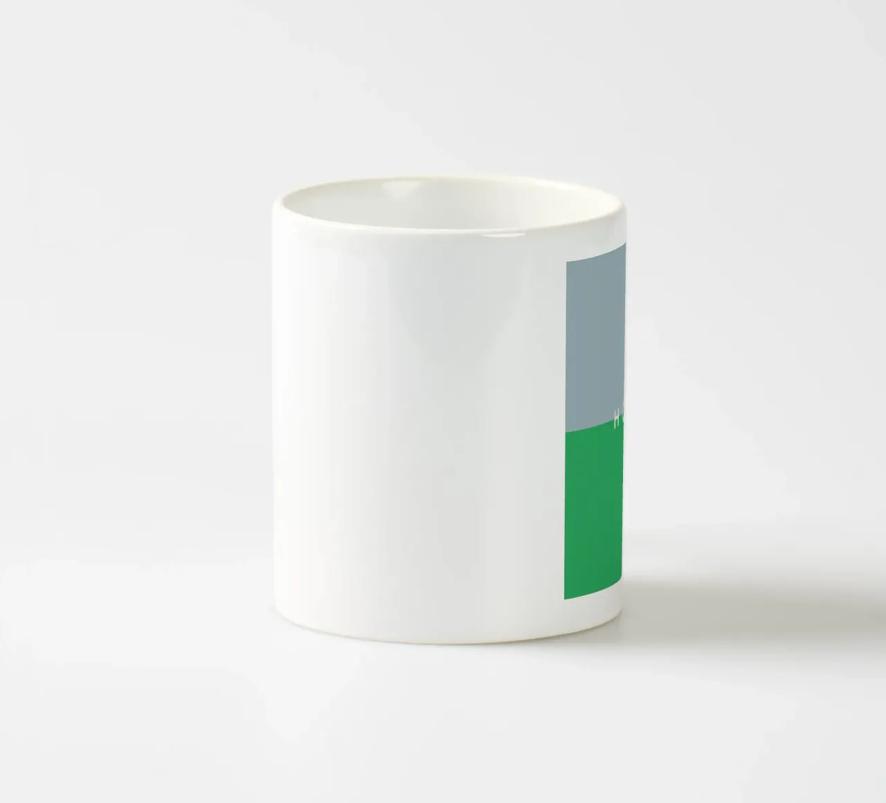 Hohoho Color Block Grün tazza in ceramica da Sophie Augustin Illustration