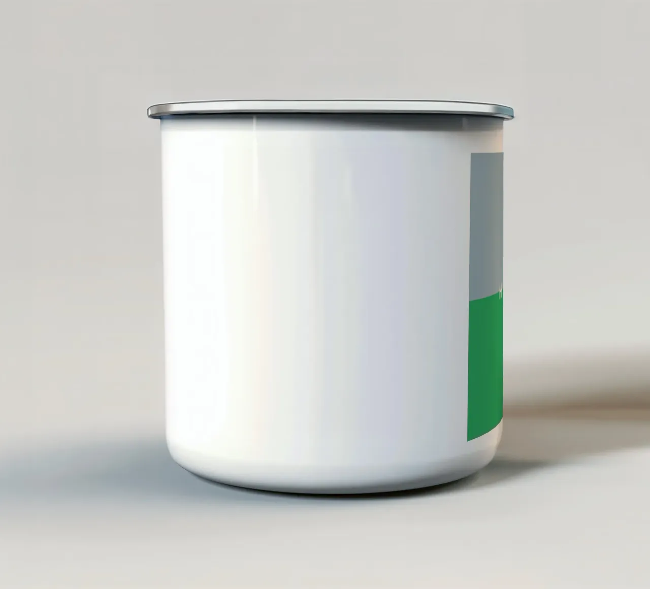 Hohoho Color Block Grün mug en émail de Sophie Augustin Illustration