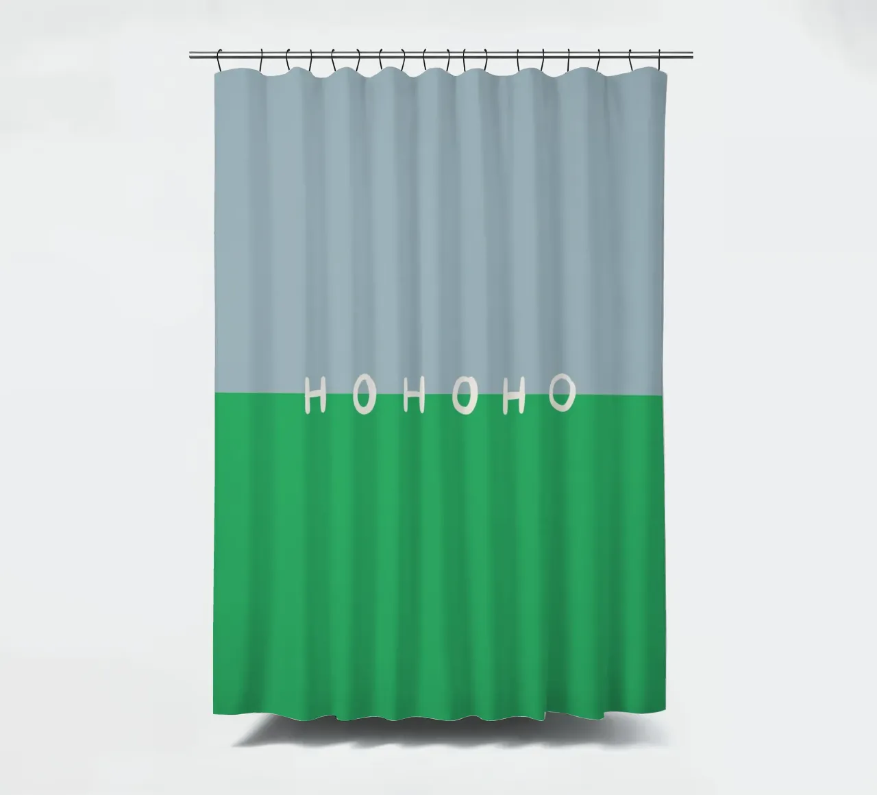 Hohoho Color Block Grün tenda da doccia da Sophie Augustin Illustration