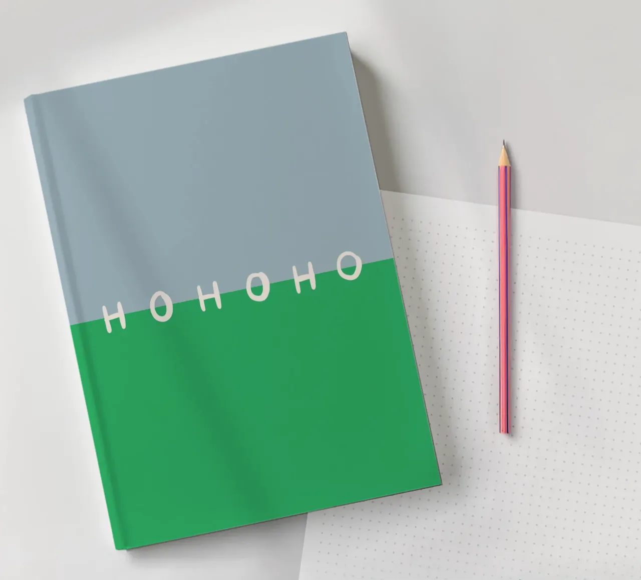 Hohoho Color Block Grün carnet de notes de Sophie Augustin Illustration
