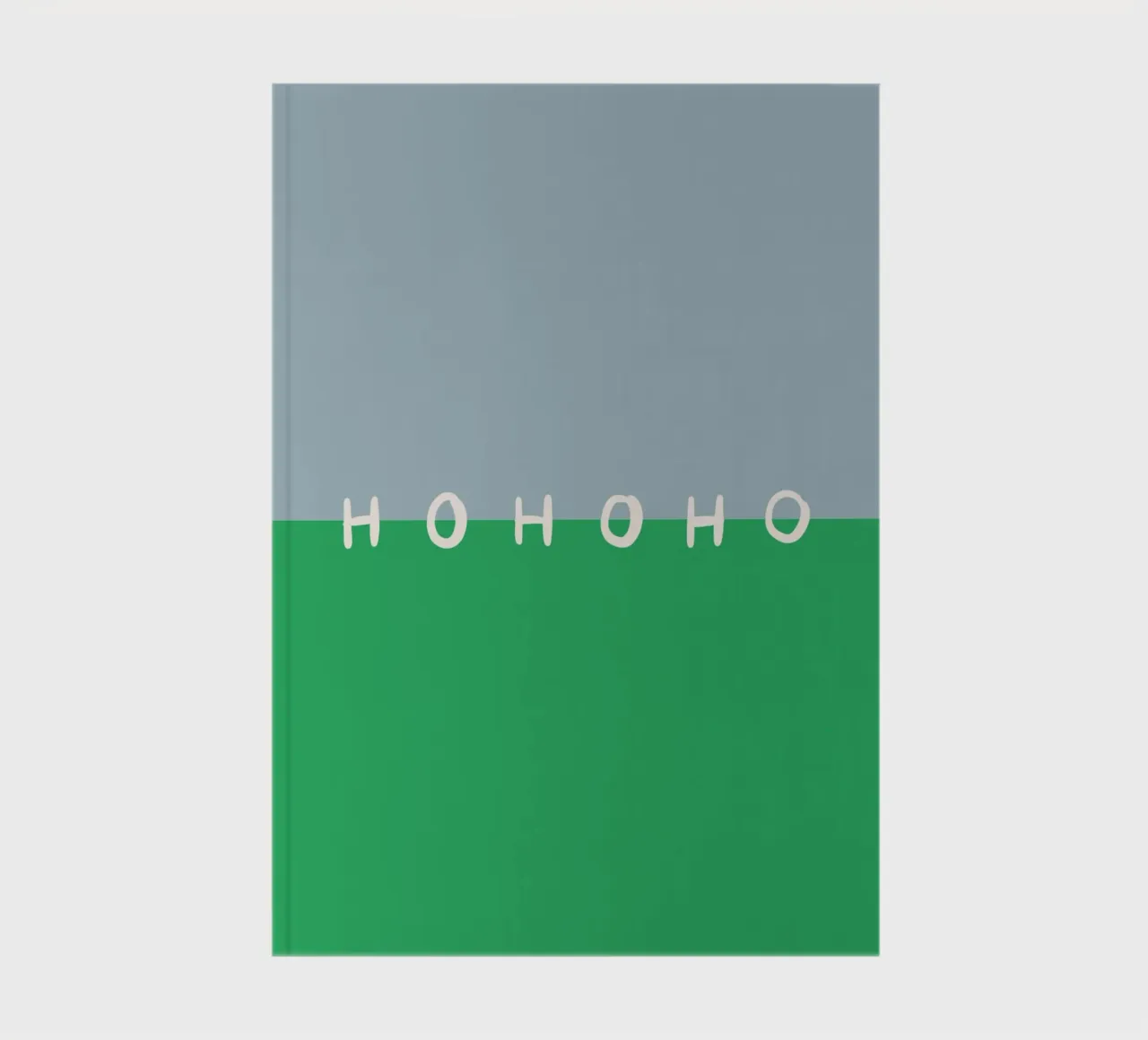 Hohoho Color Block Grün notebook by Sophie Augustin Illustration