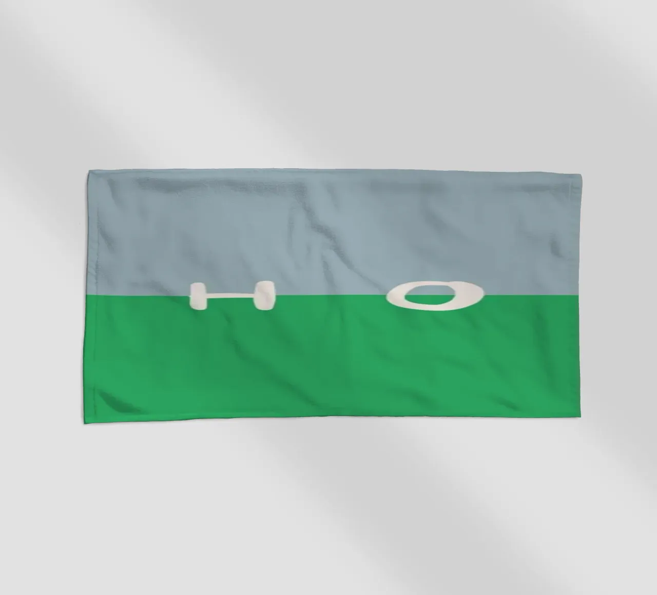 Hohoho Color Block Grün telo mare da Sophie Augustin Illustration